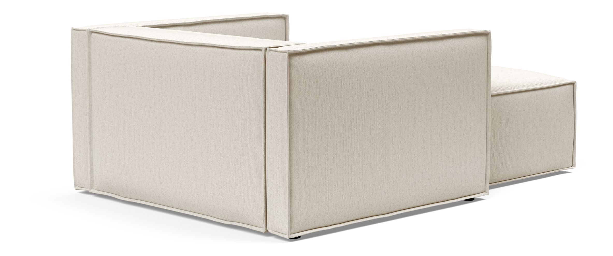 Newilla Storage Lounger Chair w/ Slim Arm Rests