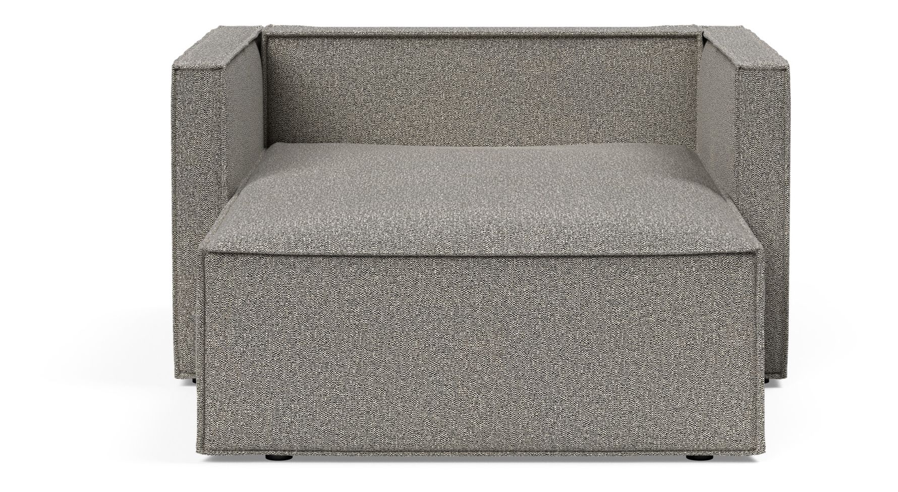 Newilla Storage Lounger Chair w/ Slim Arm Rests