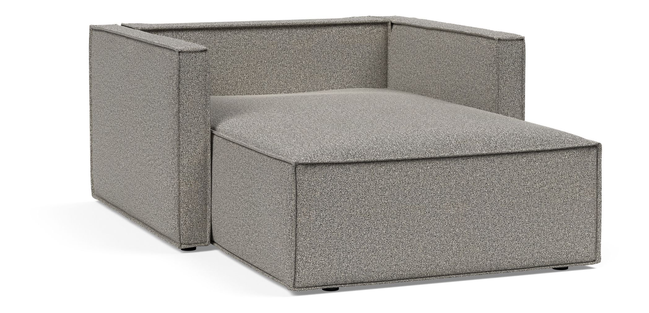 Newilla Storage Lounger Chair w/ Slim Arm Rests