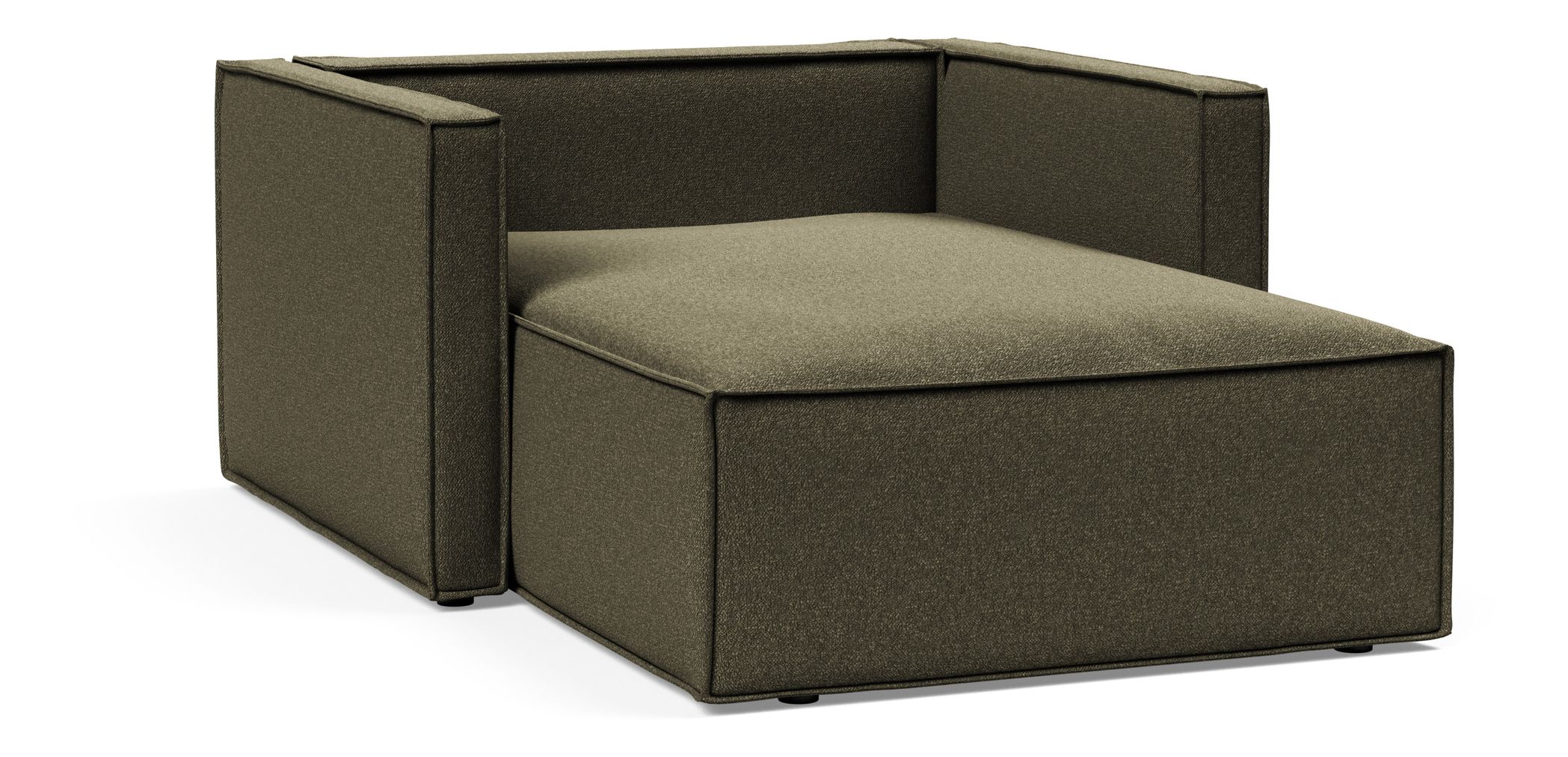 Newilla Storage Lounger Chair w/ Slim Arm Rests