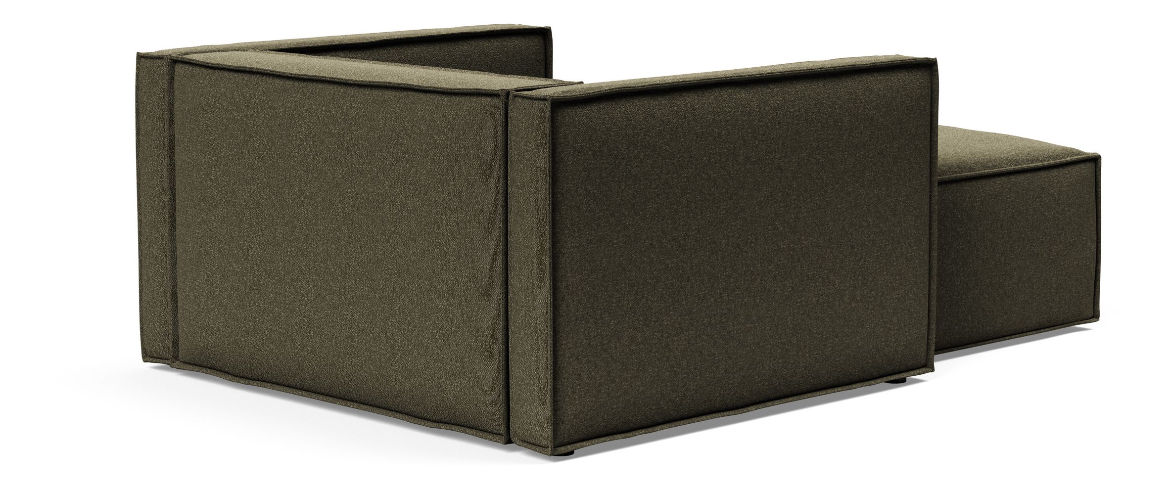 Newilla Storage Lounger Chair w/ Slim Arm Rests