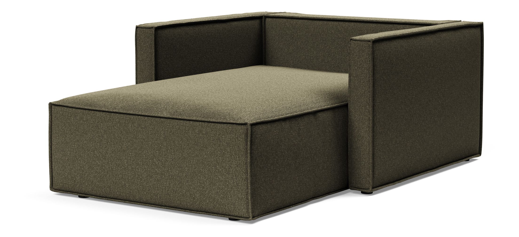 Newilla Storage Lounger Chair w/ Slim Arm Rests