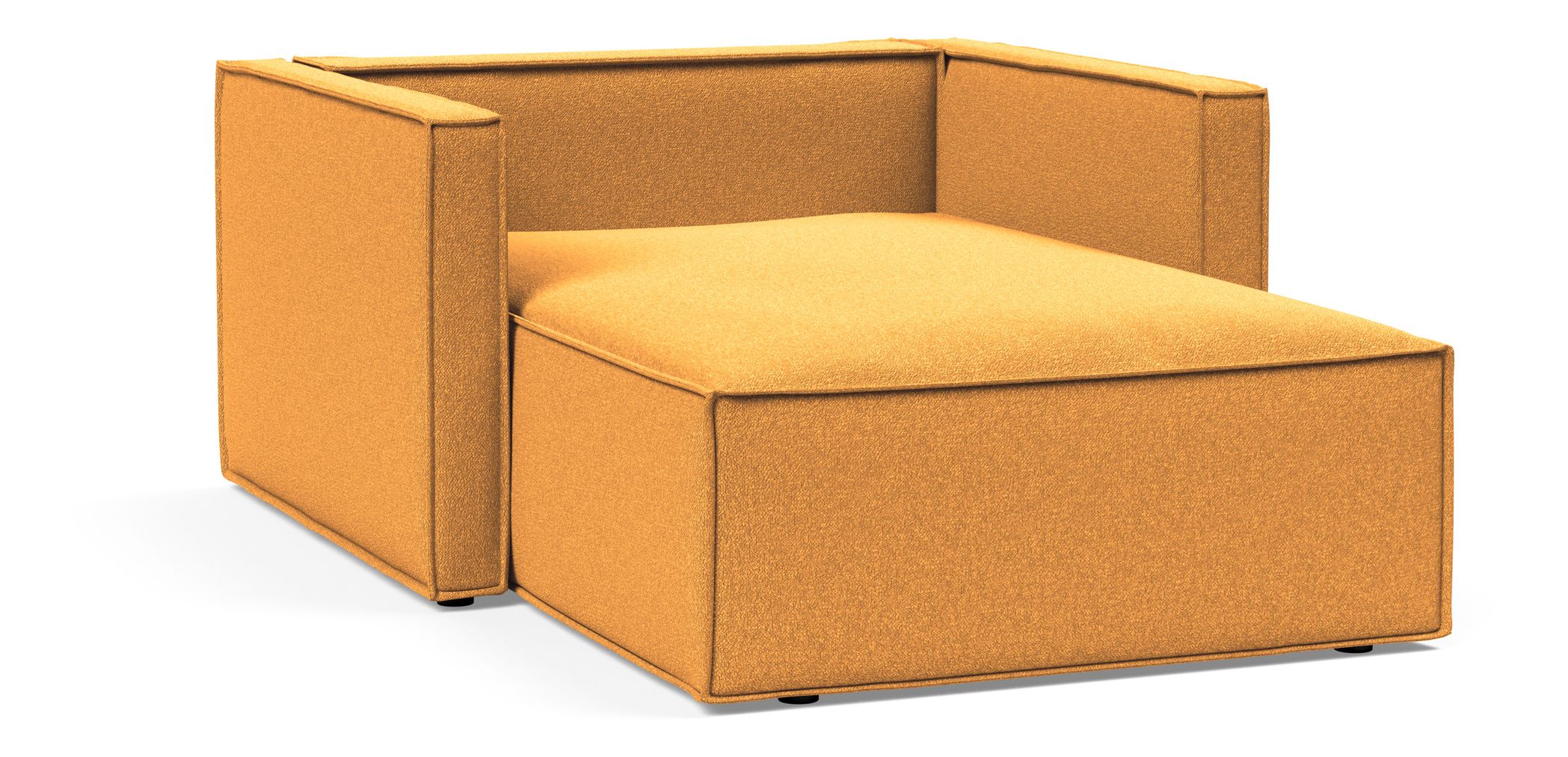 Newilla Storage Lounger Chair w/ Slim Arm Rests