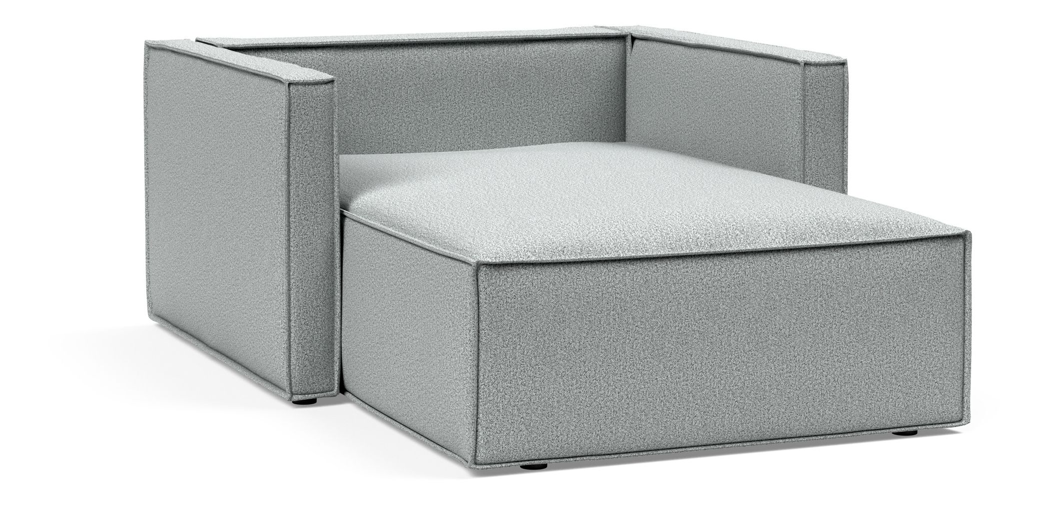 Newilla Storage Lounger Chair w/ Slim Arm Rests