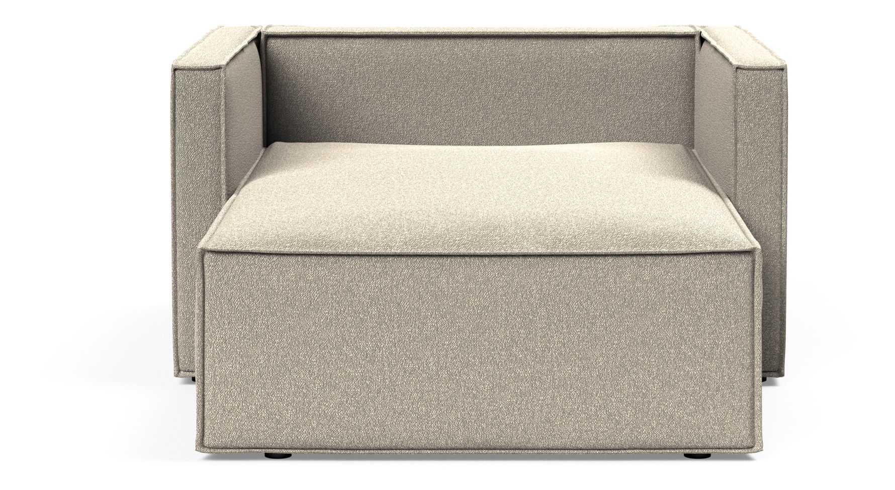 Newilla Storage Lounger Chair w/ Slim Arm Rests