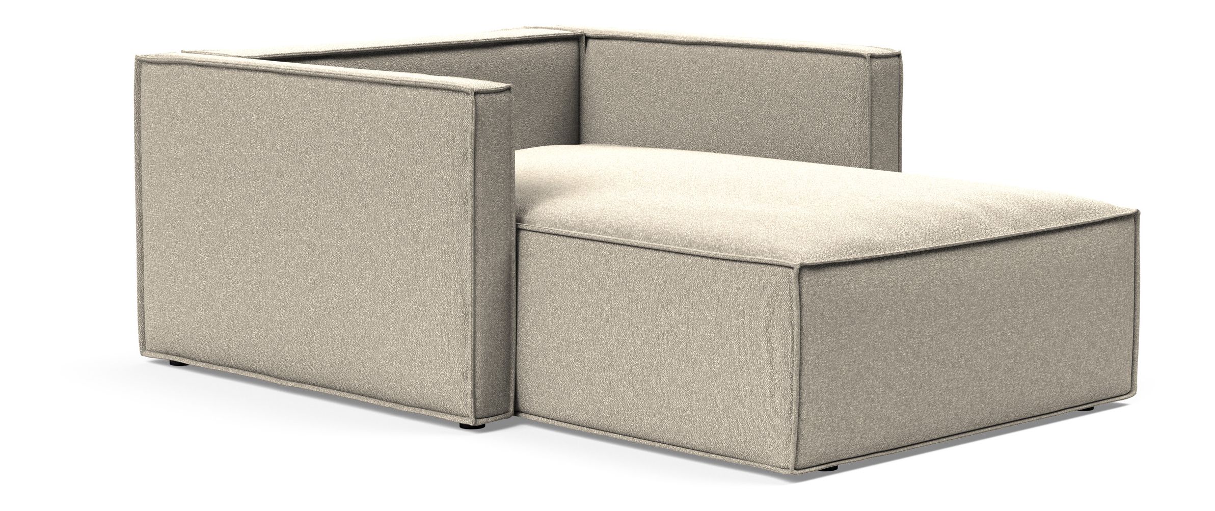 Newilla Storage Lounger Chair w/ Slim Arm Rests