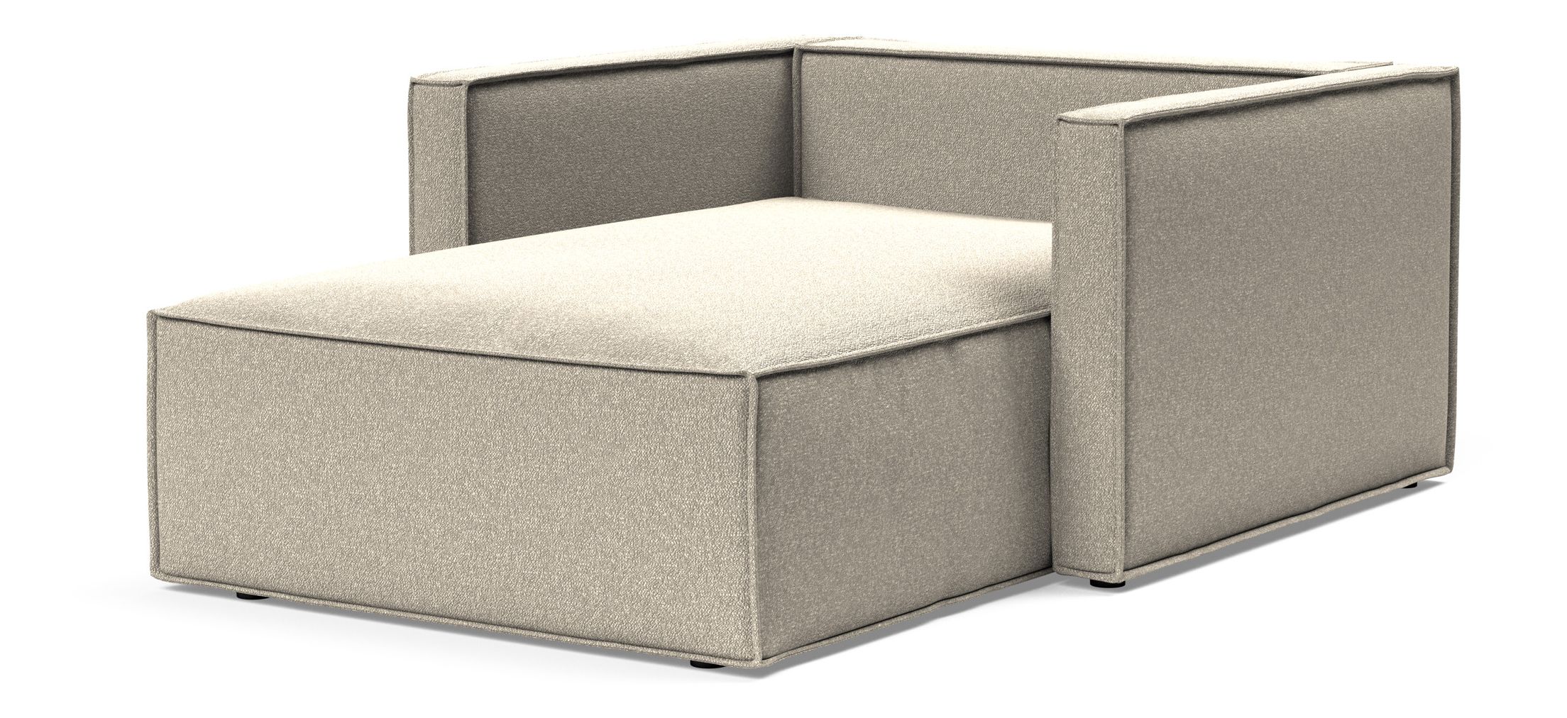 Newilla Storage Lounger Chair w/ Slim Arm Rests