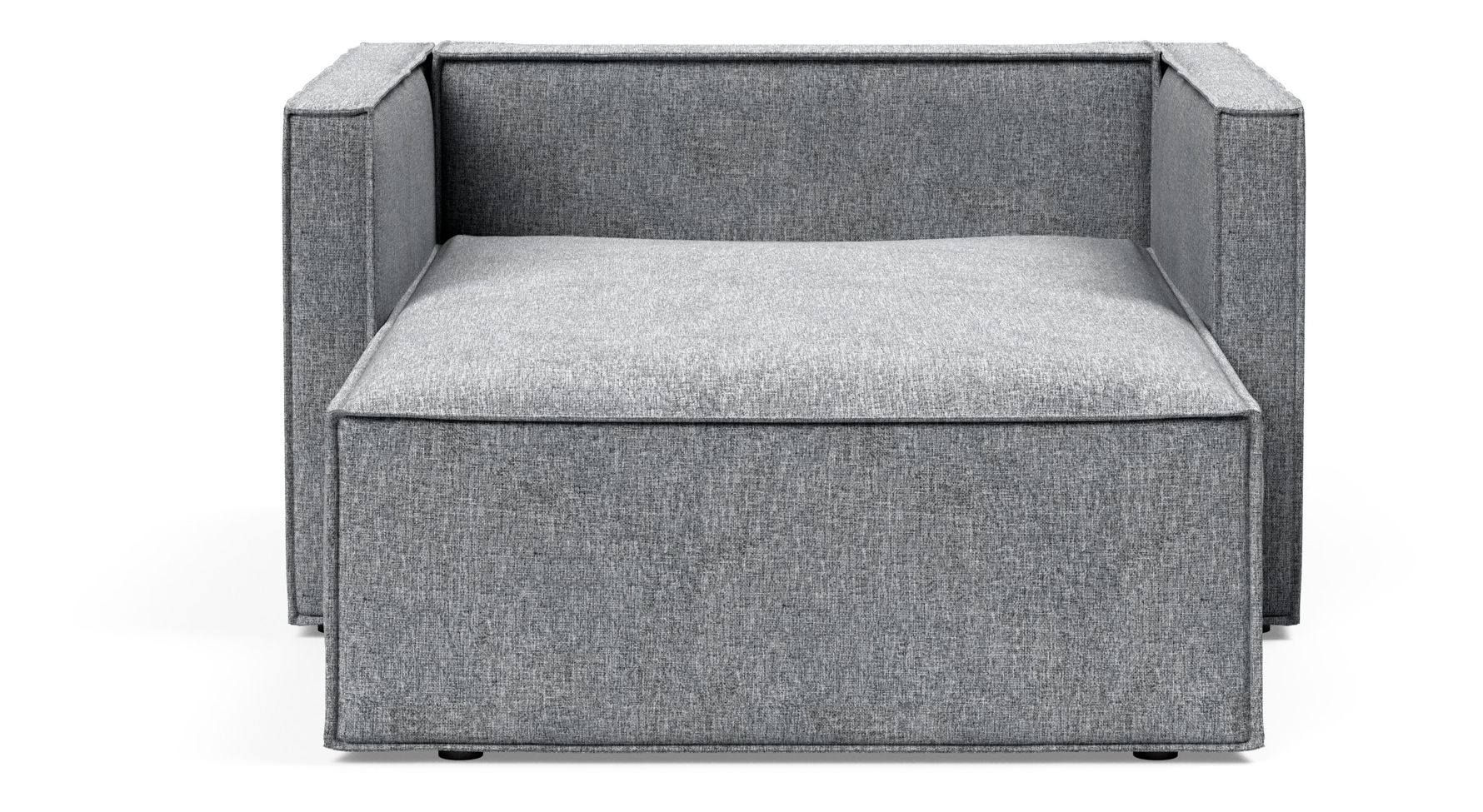 Newilla Storage Lounger Chair w/ Slim Arm Rests
