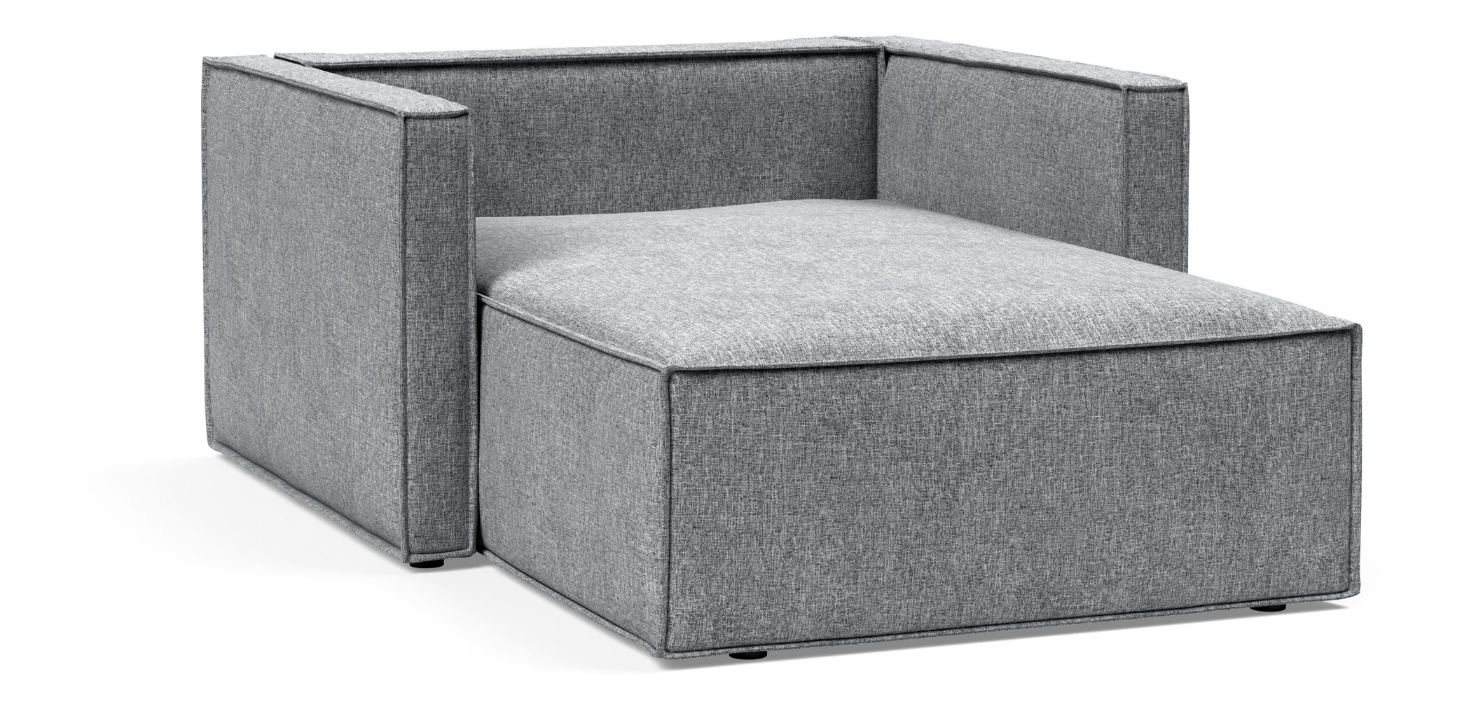 Newilla Storage Lounger Chair w/ Slim Arm Rests