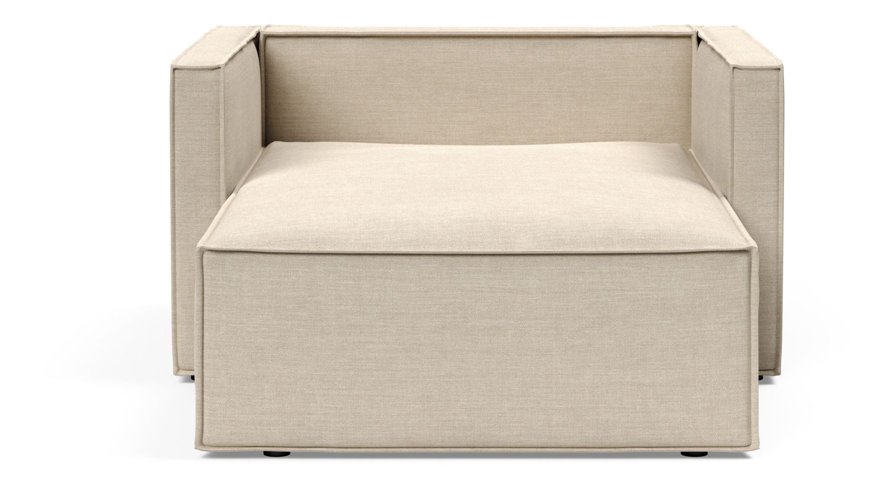 Newilla Storage Lounger Chair w/ Slim Arm Rests