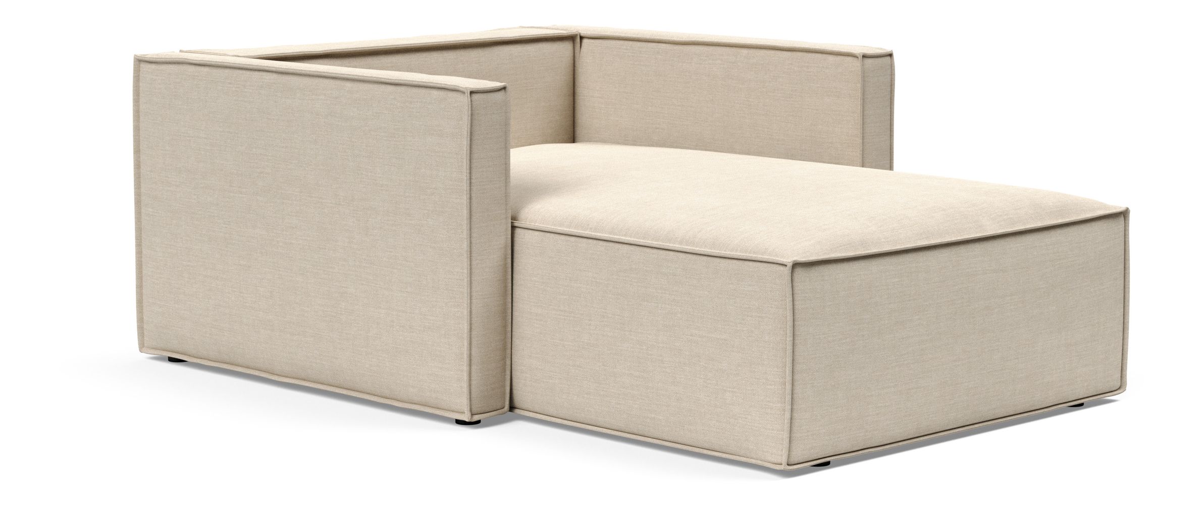 Newilla Storage Lounger Chair w/ Slim Arm Rests