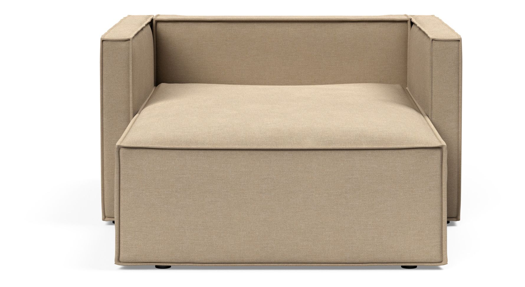 Newilla Storage Lounger Chair w/ Slim Arm Rests
