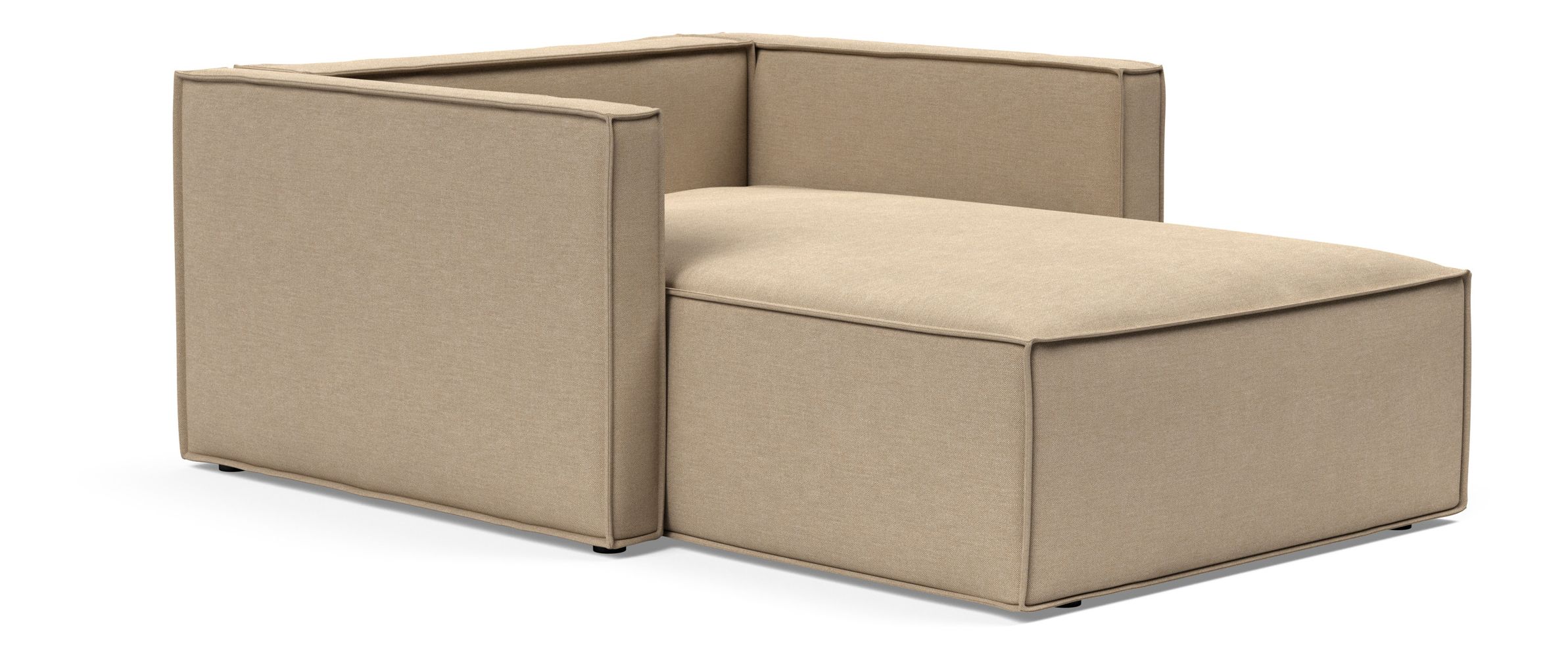 Newilla Storage Lounger Chair w/ Slim Arm Rests