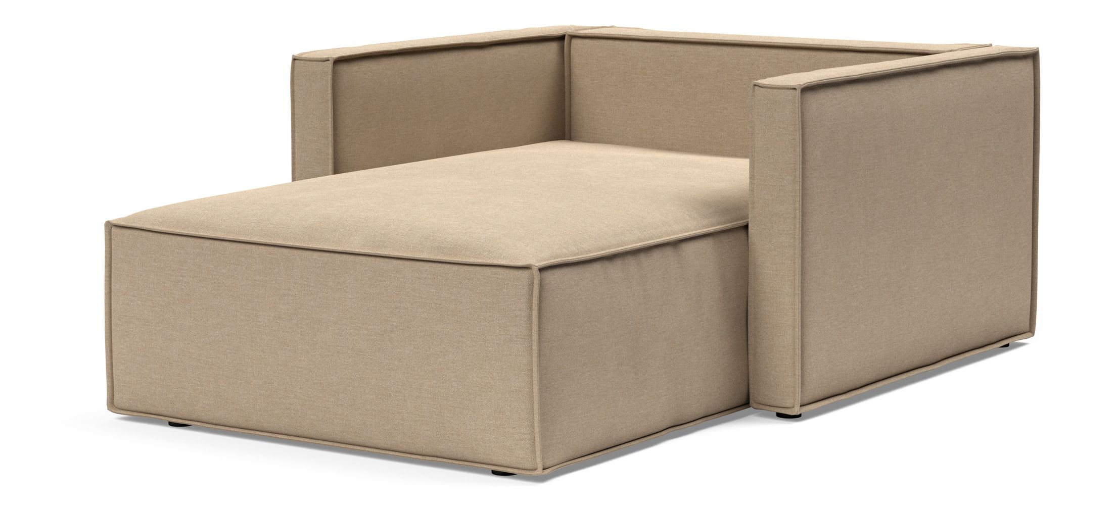 Newilla Storage Lounger Chair w/ Slim Arm Rests