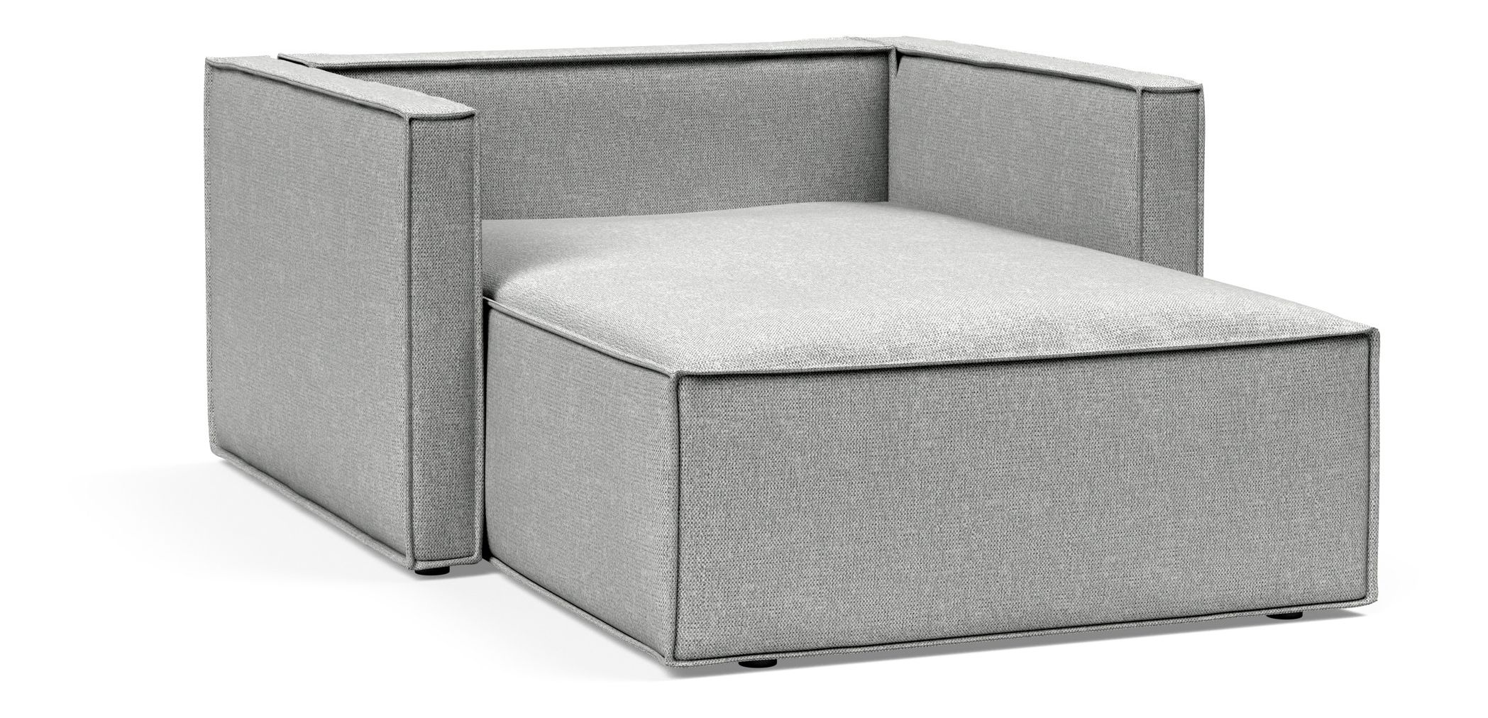 Newilla Storage Lounger Chair w/ Slim Arm Rests