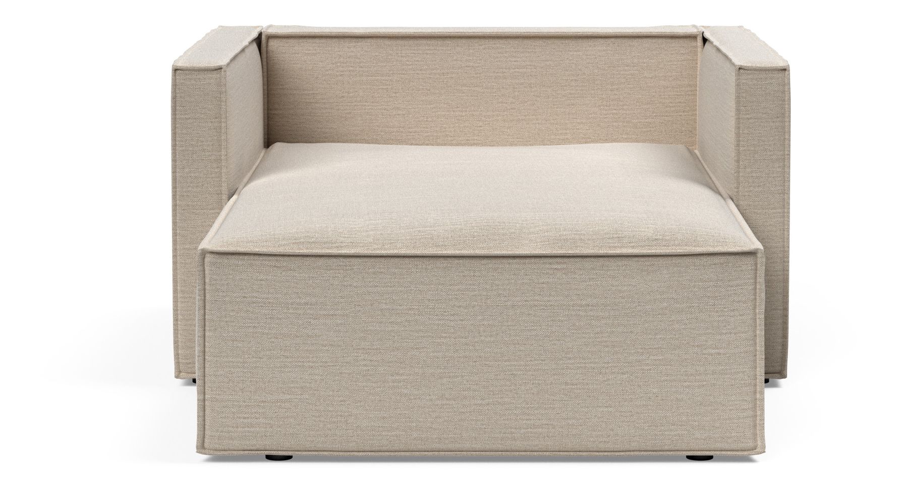 Newilla Storage Lounger Chair w/ Slim Arm Rests
