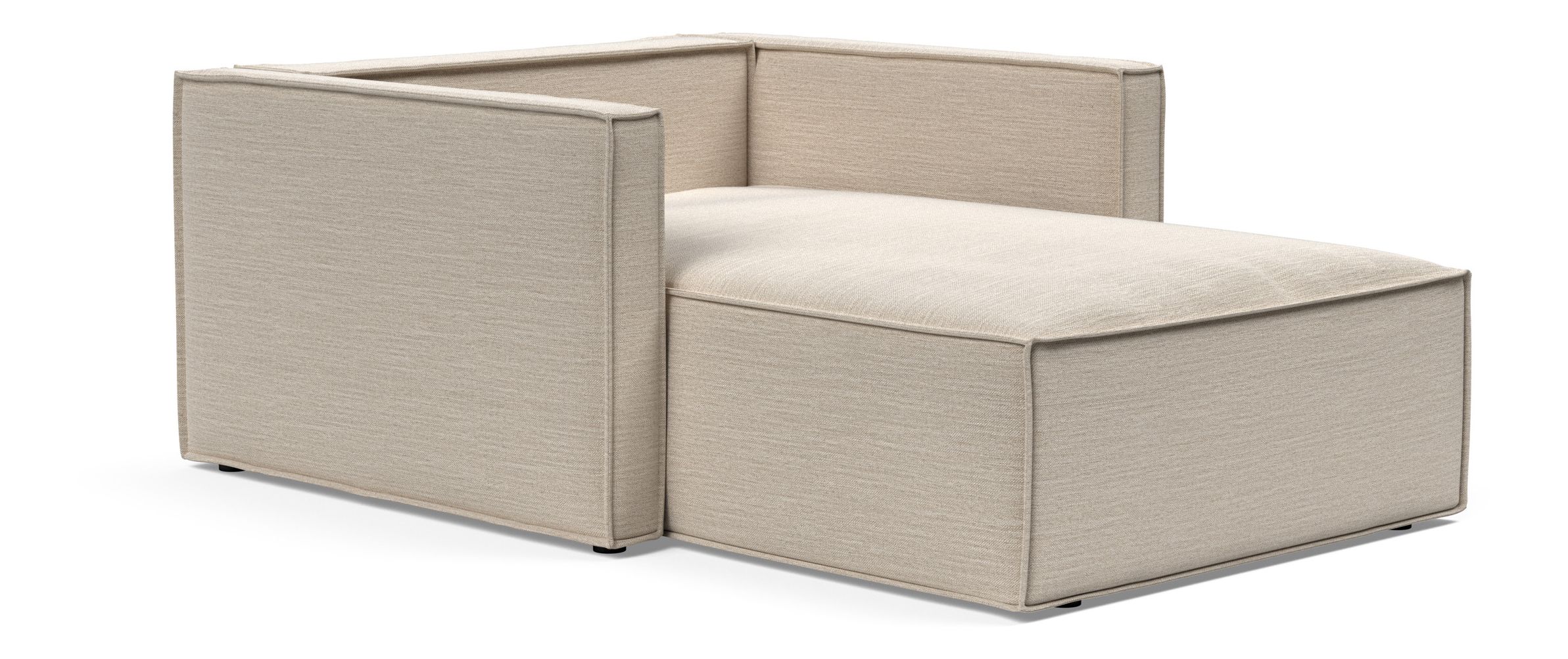 Newilla Storage Lounger Chair w/ Slim Arm Rests