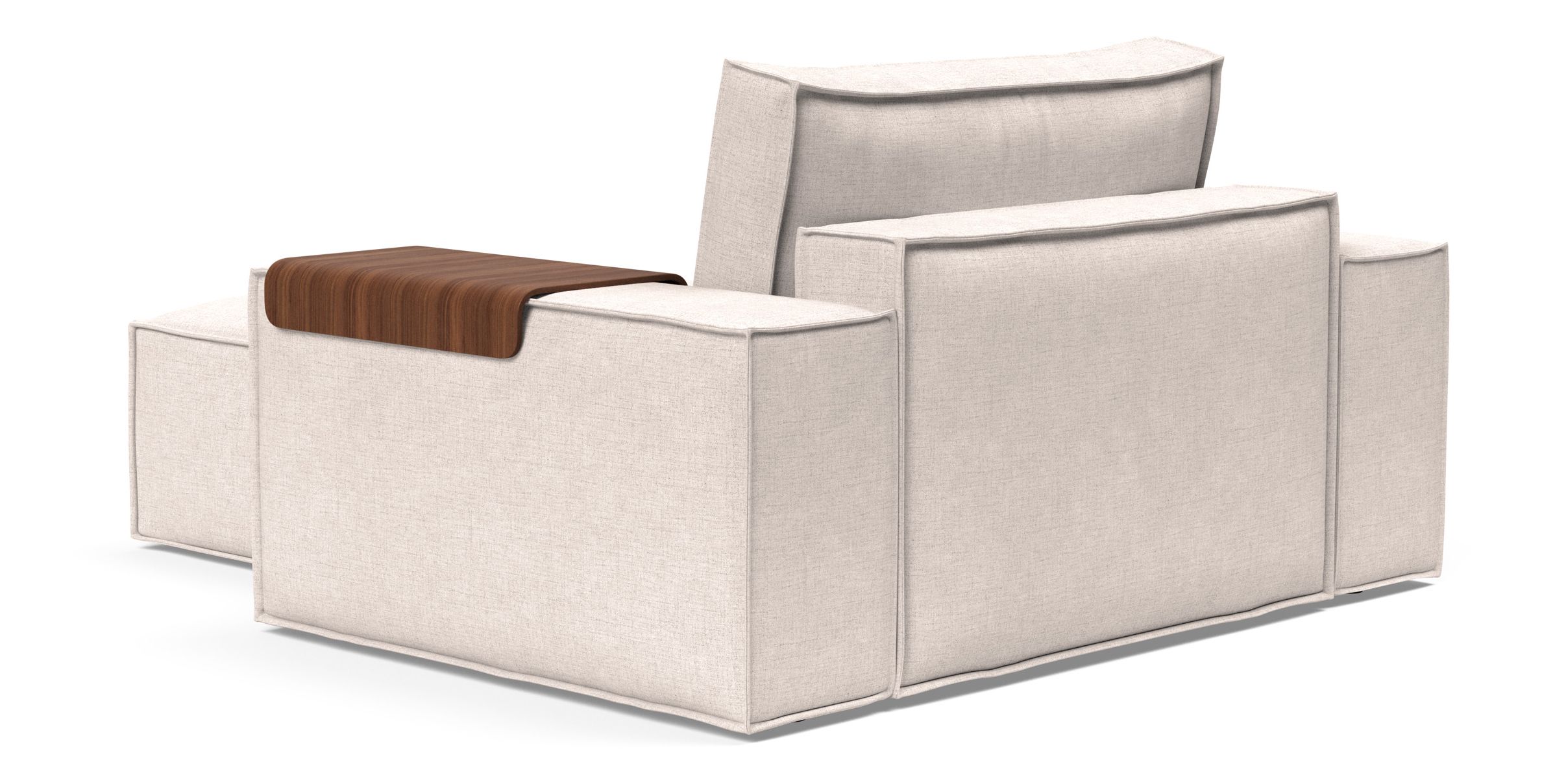 Newilla Storage Lounger Chair w/ Wide Arm Rests