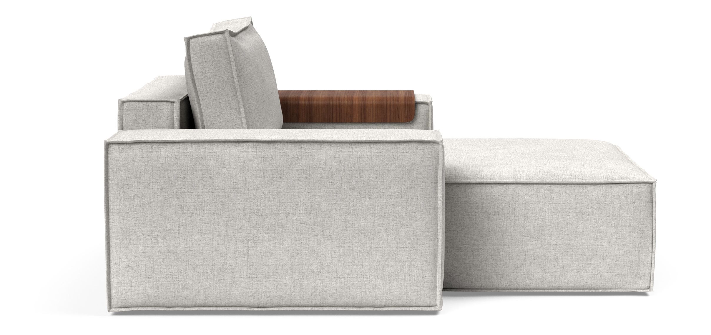 Newilla Storage Lounger Chair w/ Wide Arm Rests