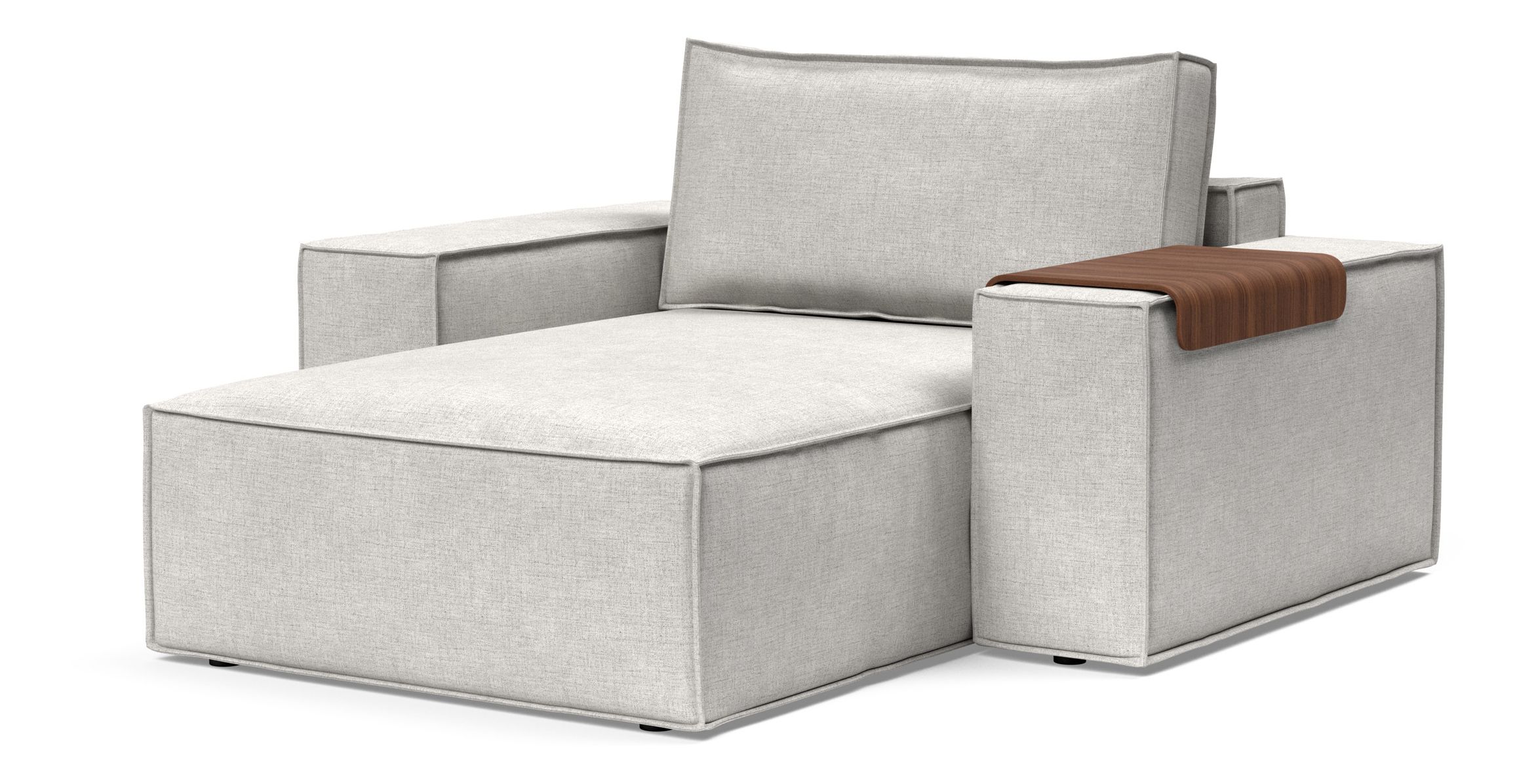 Newilla Storage Lounger Chair w/ Wide Arm Rests