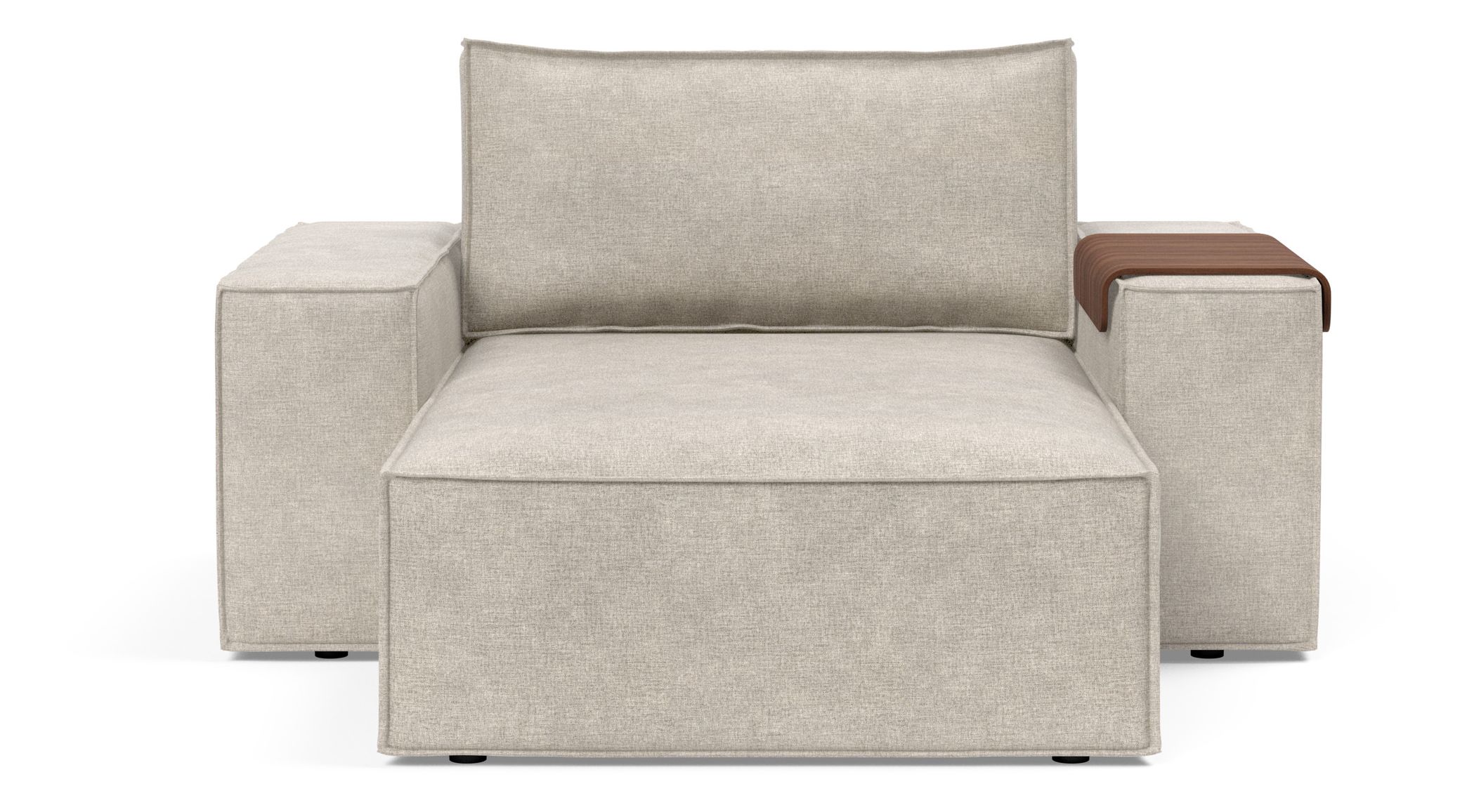 Newilla Storage Lounger Chair w/ Wide Arm Rests