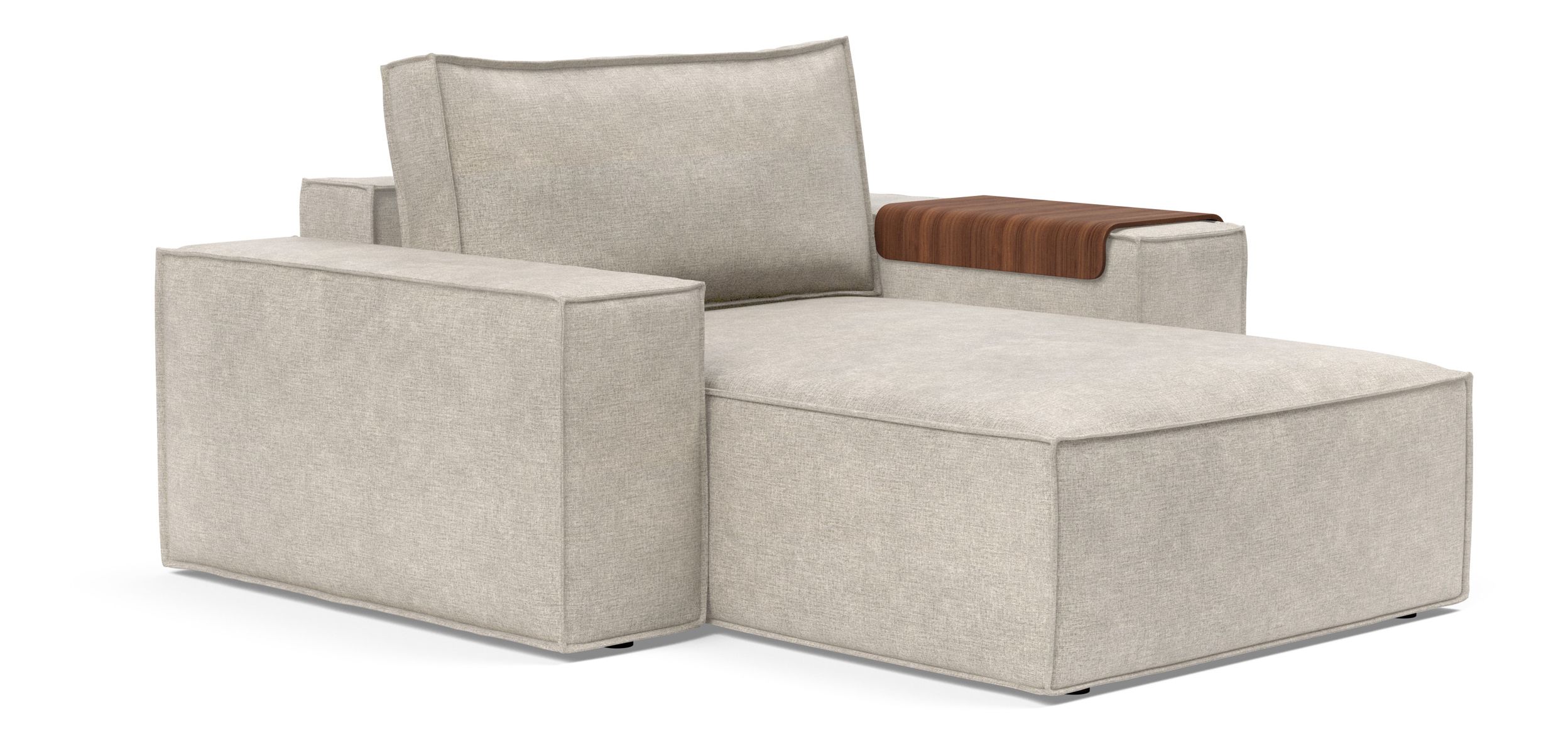 Newilla Storage Lounger Chair w/ Wide Arm Rests