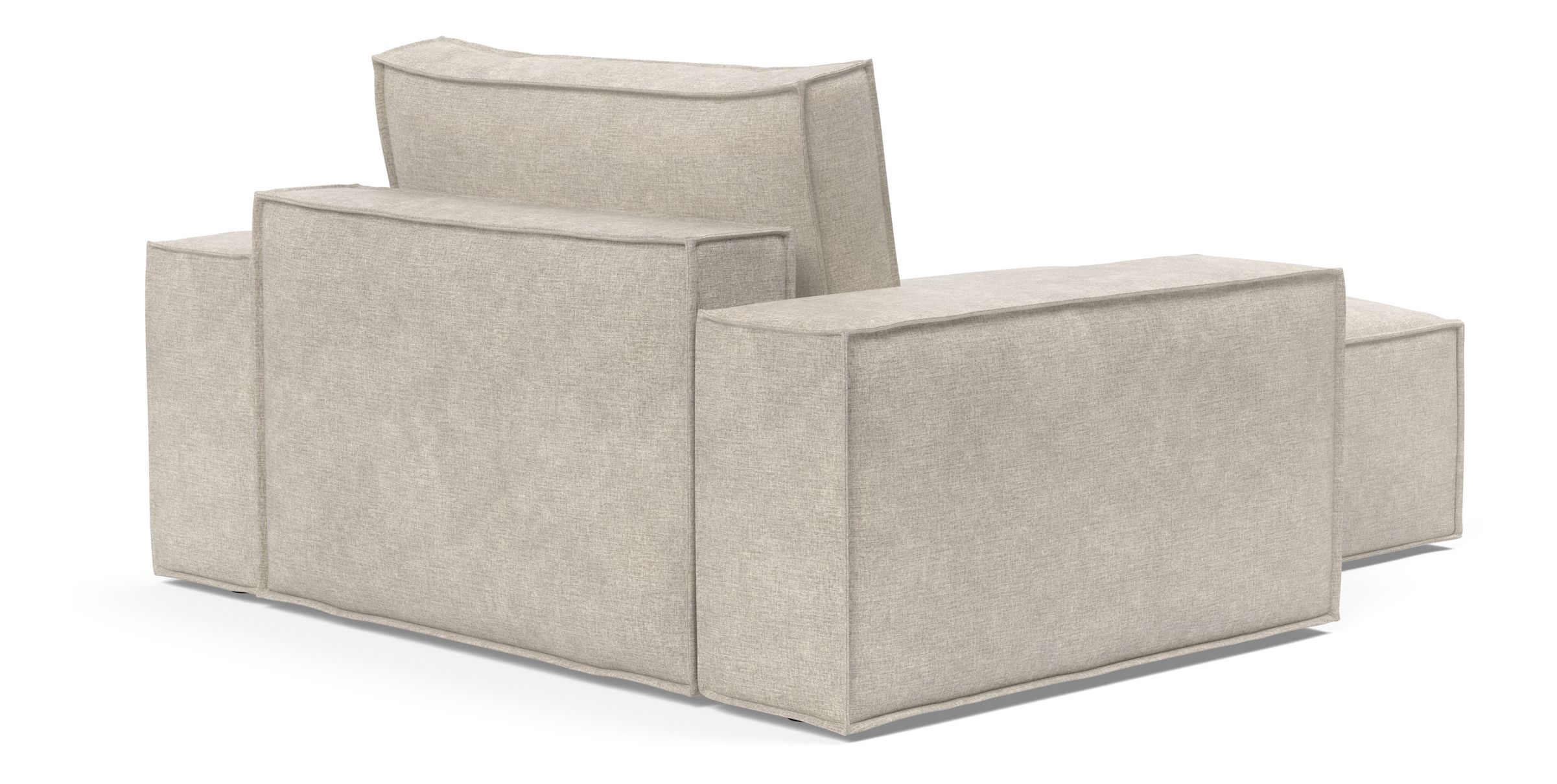 Newilla Storage Lounger Chair w/ Wide Arm Rests