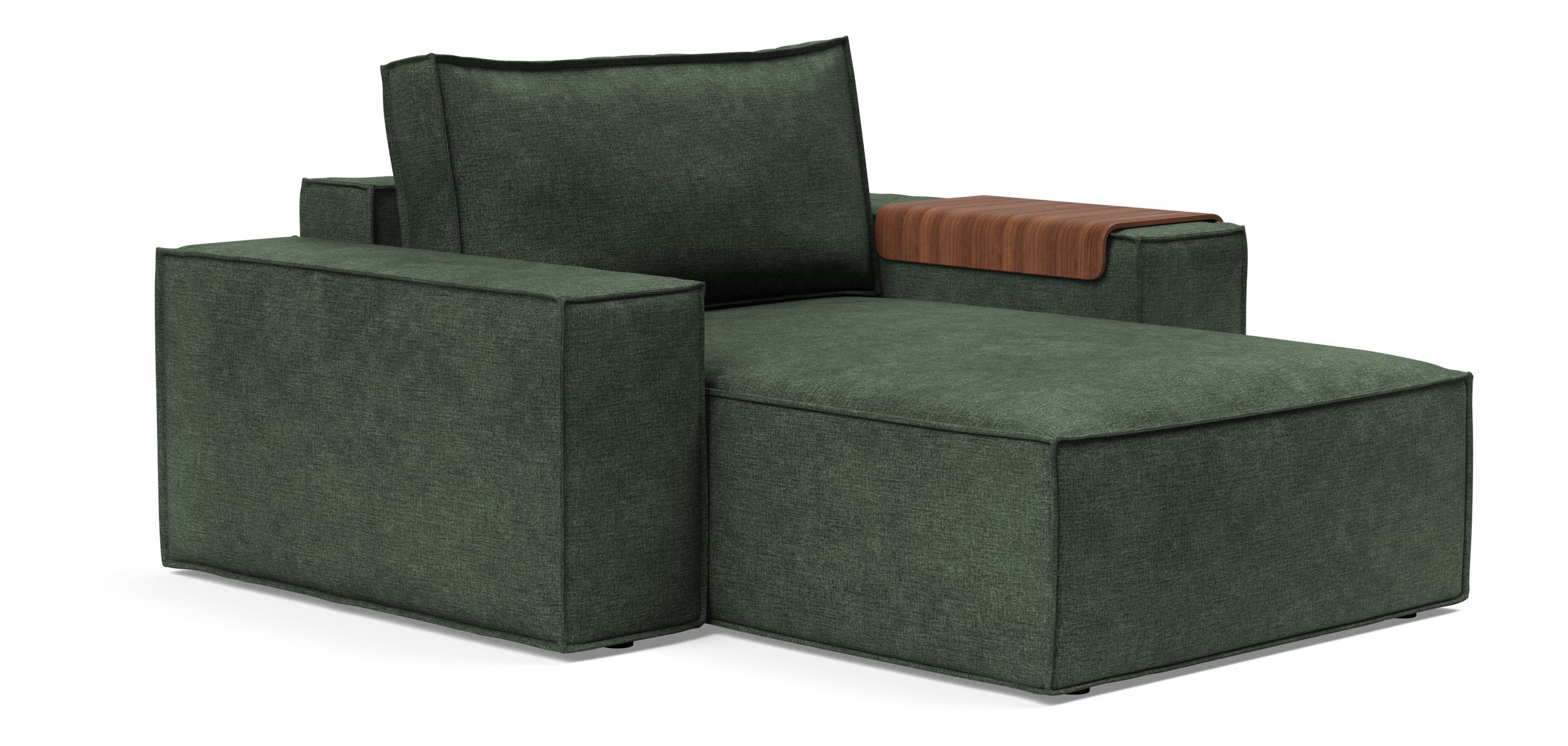 Newilla Storage Lounger Chair w/ Wide Arm Rests