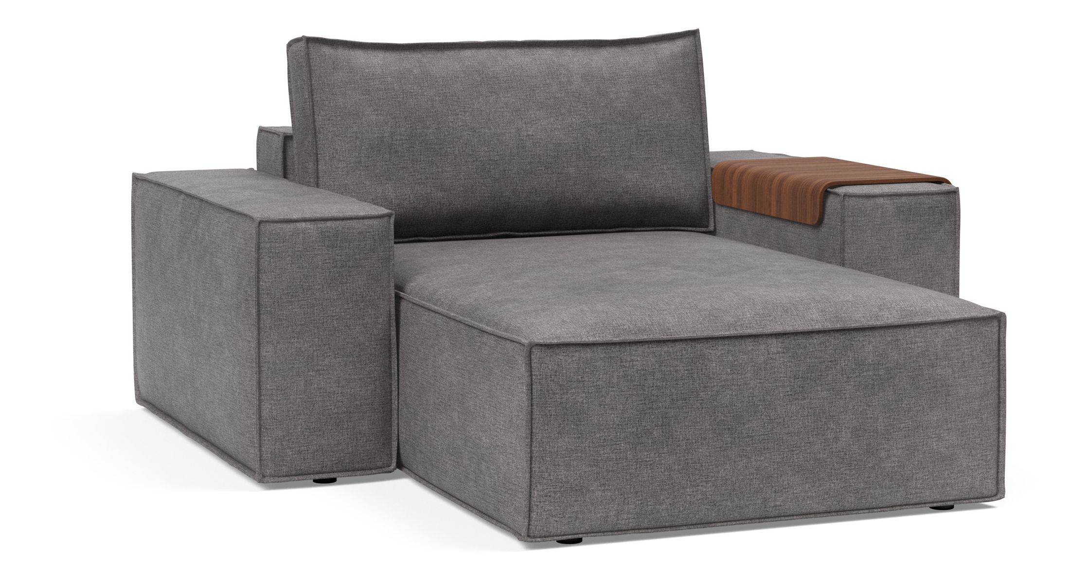 Newilla Storage Lounger Chair w/ Wide Arm Rests