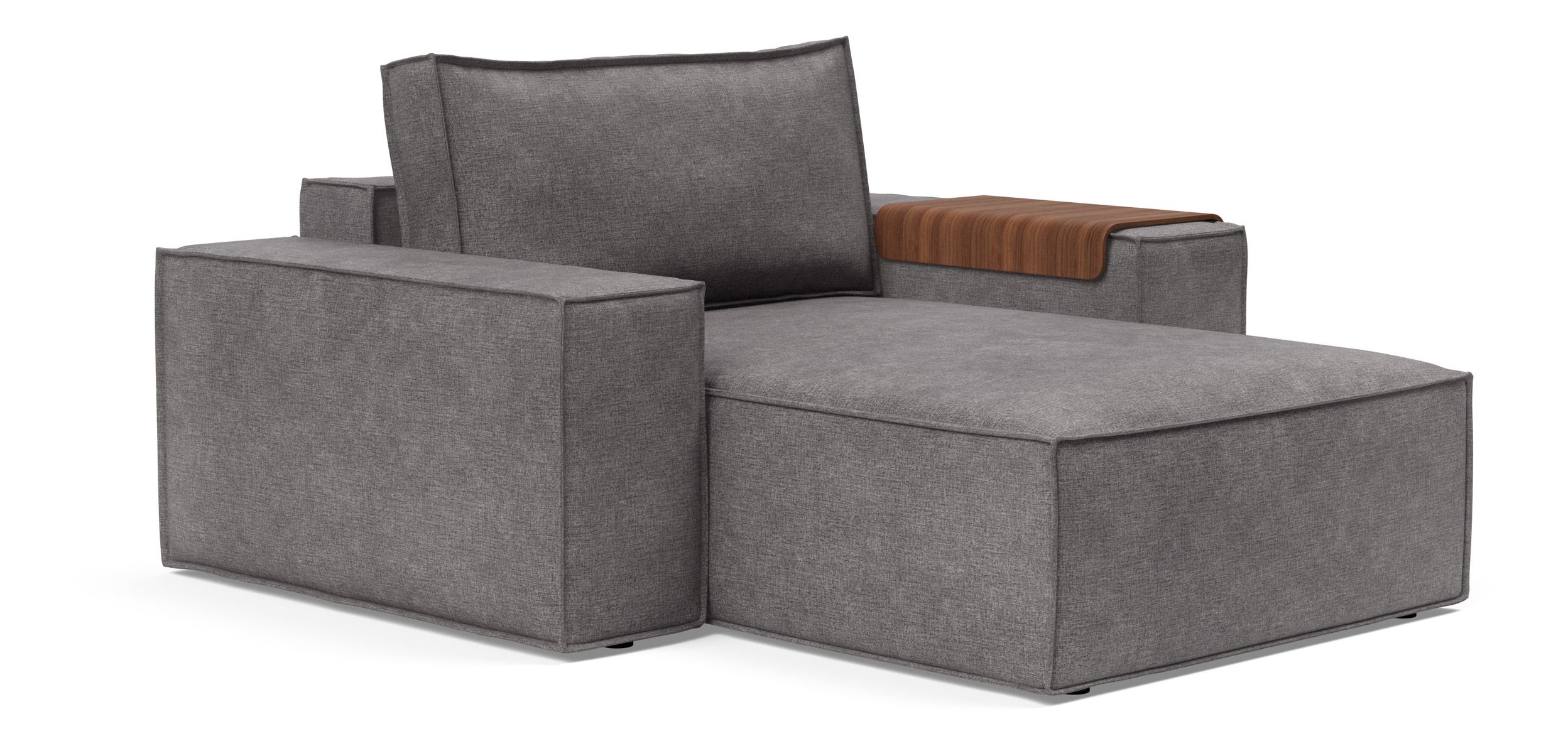 Newilla Storage Lounger Chair w/ Wide Arm Rests