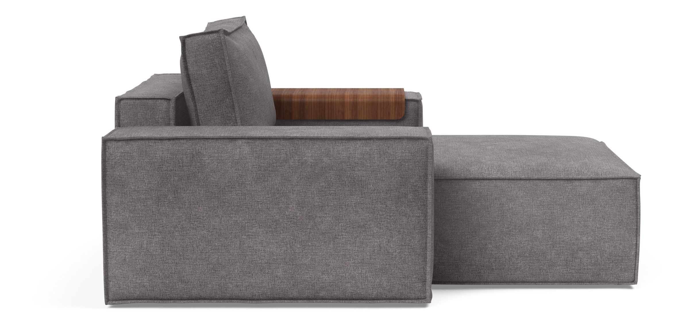 Newilla Storage Lounger Chair w/ Wide Arm Rests