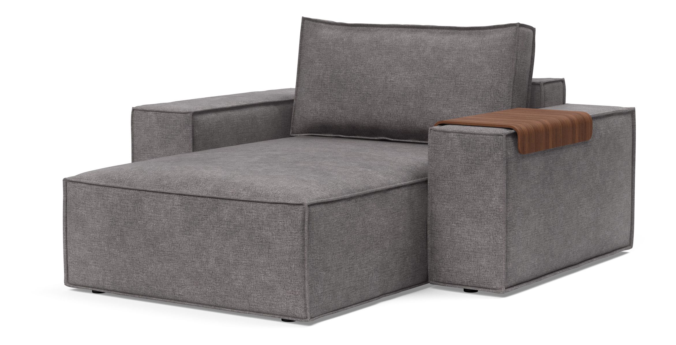 Newilla Storage Lounger Chair w/ Wide Arm Rests
