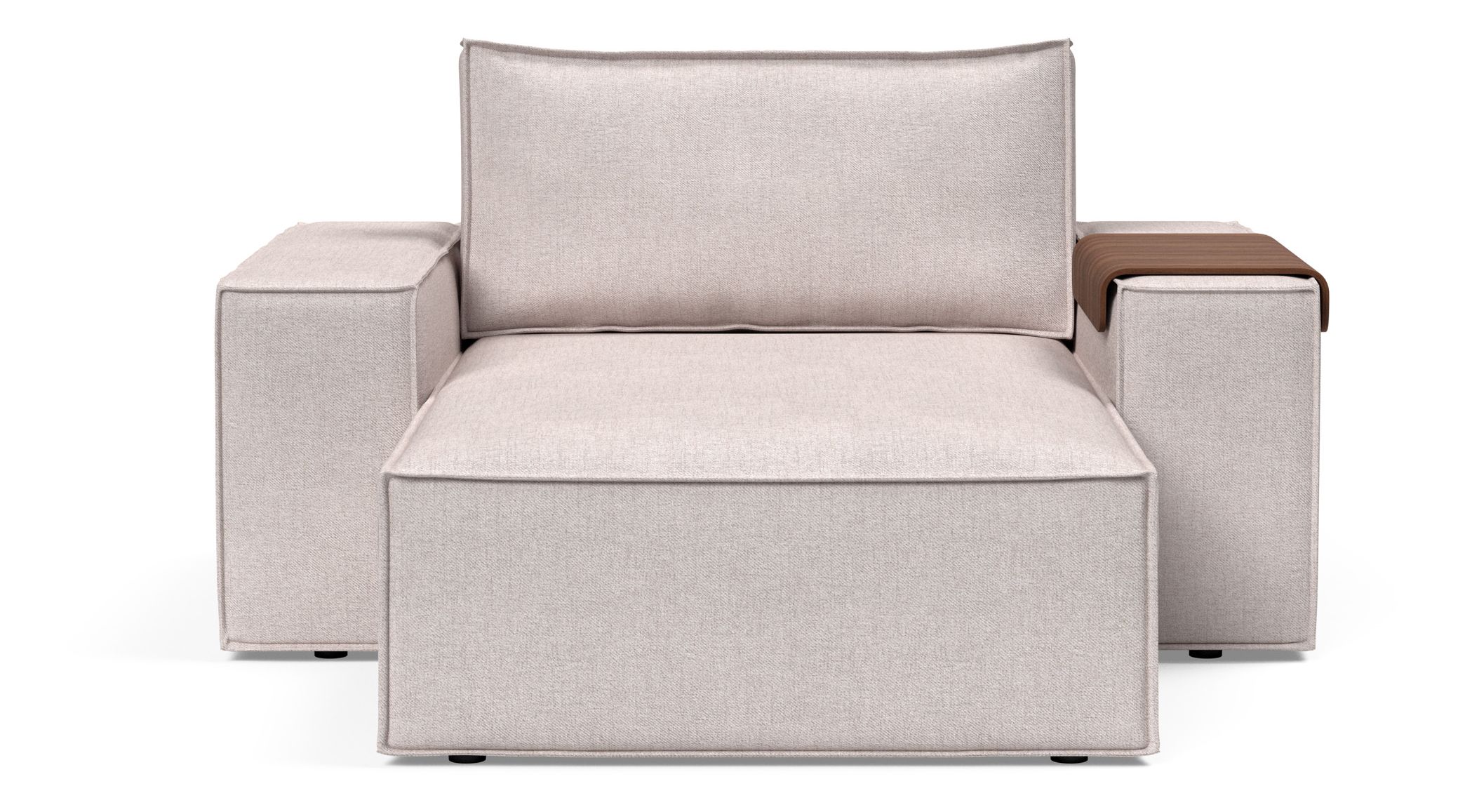 Newilla Storage Lounger Chair w/ Wide Arm Rests
