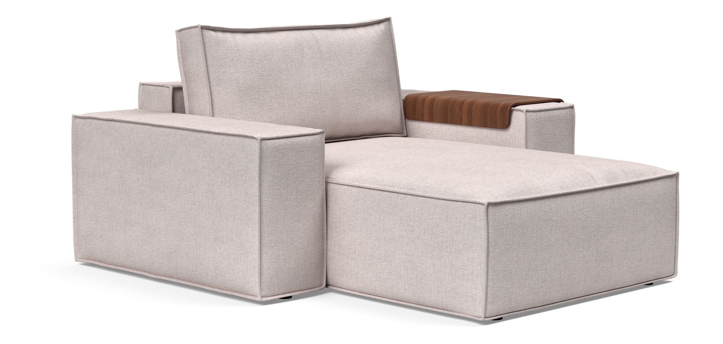Newilla Storage Lounger Chair w/ Wide Arm Rests