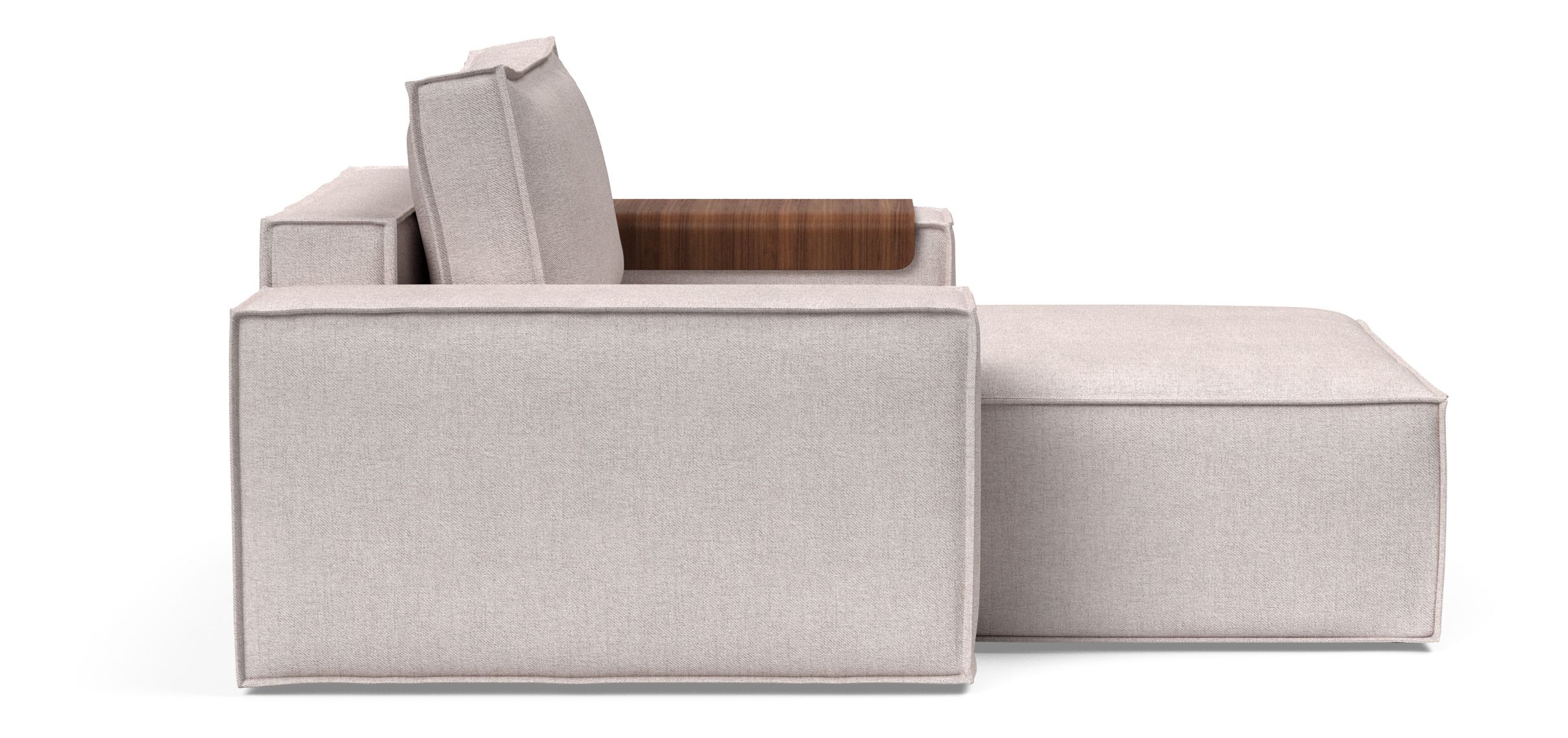 Newilla Storage Lounger Chair w/ Wide Arm Rests