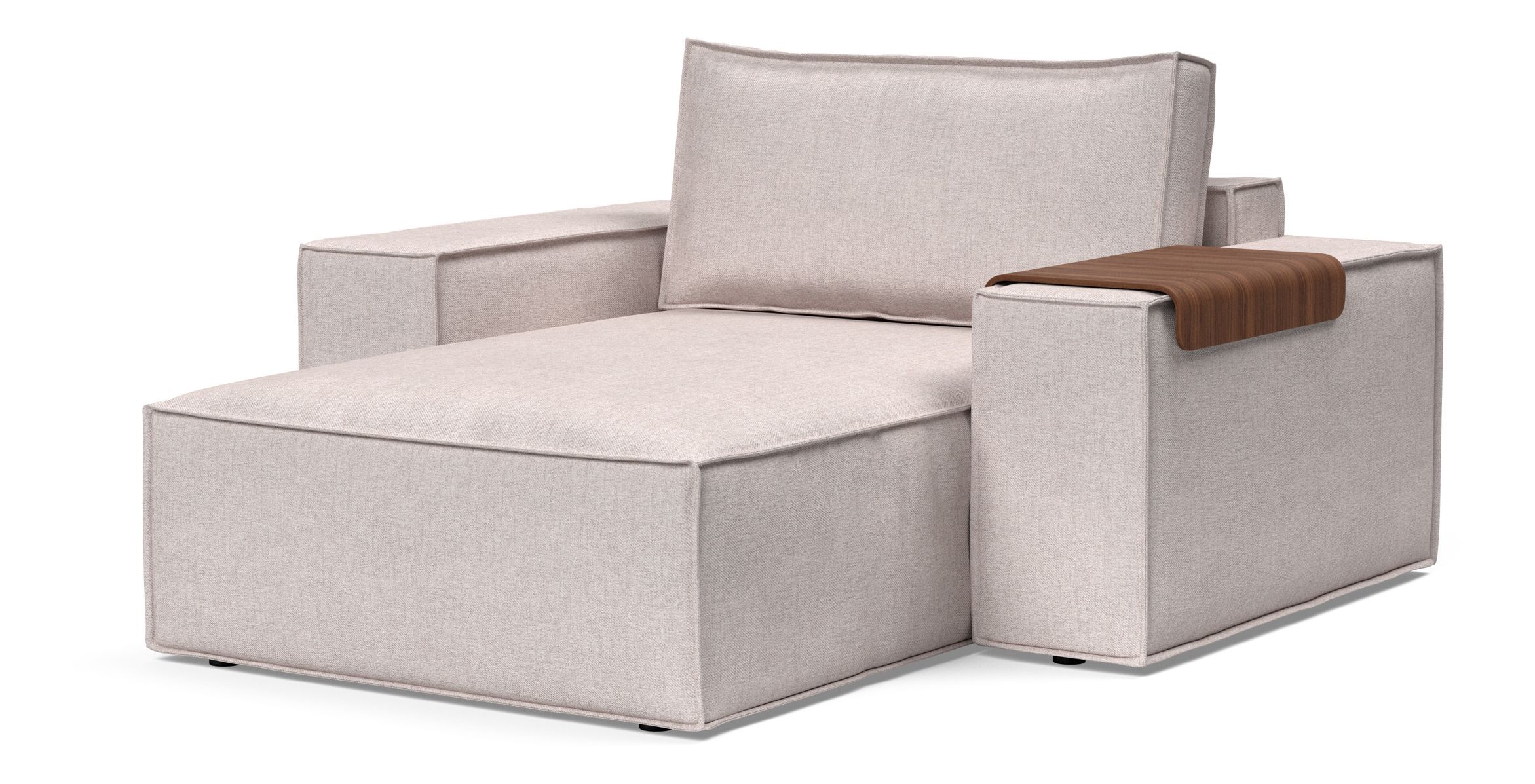Newilla Storage Lounger Chair w/ Wide Arm Rests