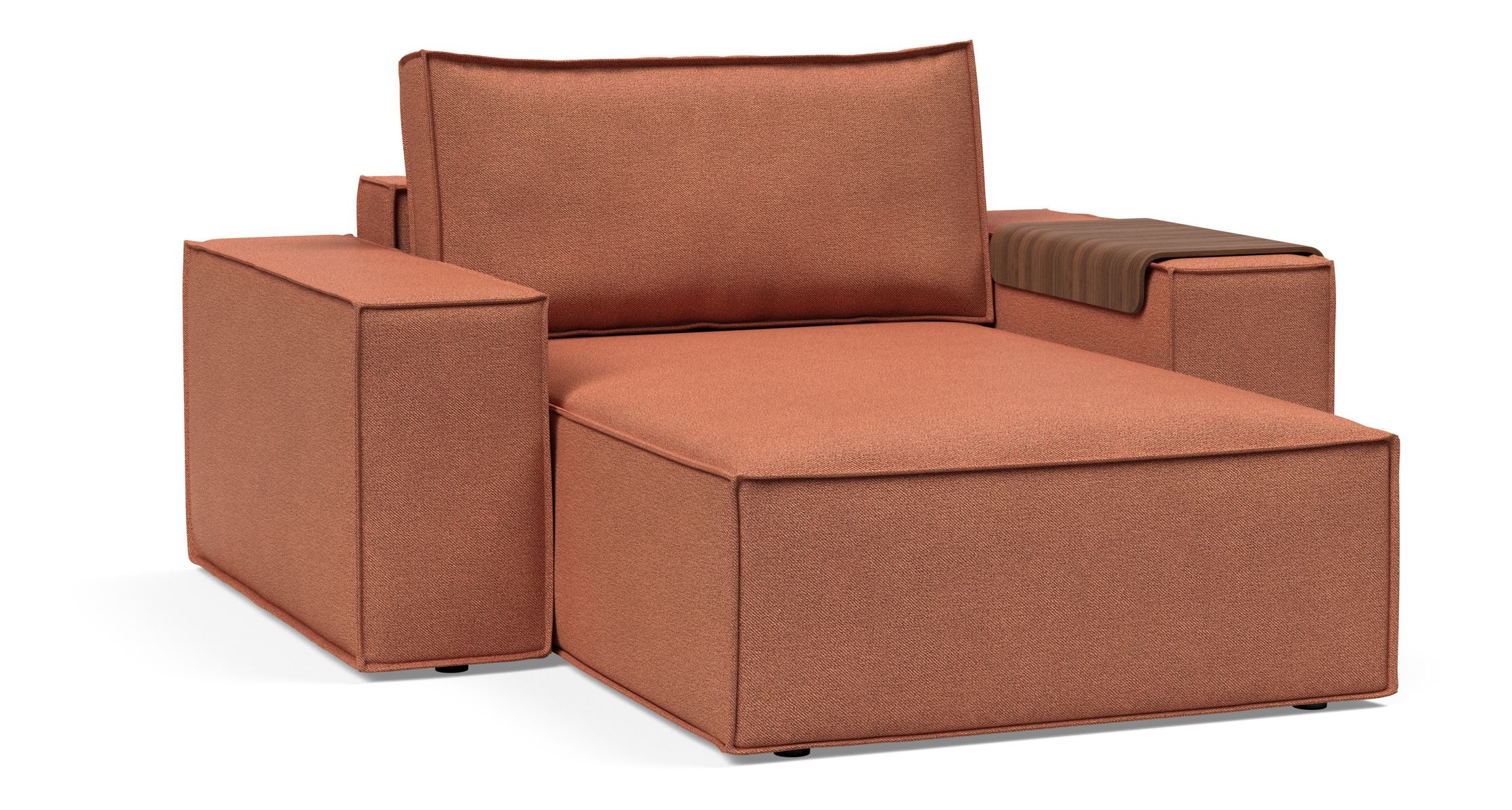 Newilla Storage Lounger Chair w/ Wide Arm Rests