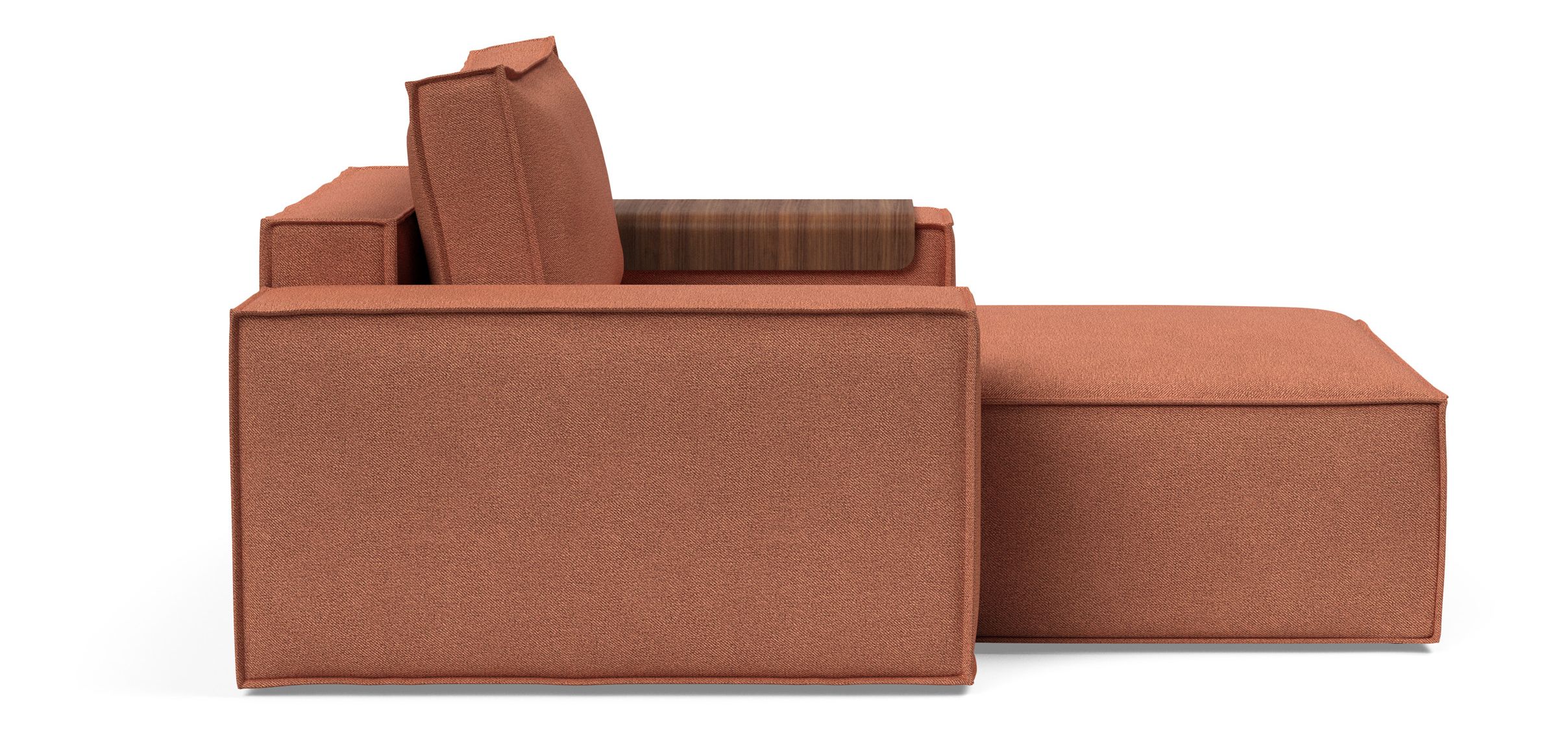 Newilla Storage Lounger Chair w/ Wide Arm Rests