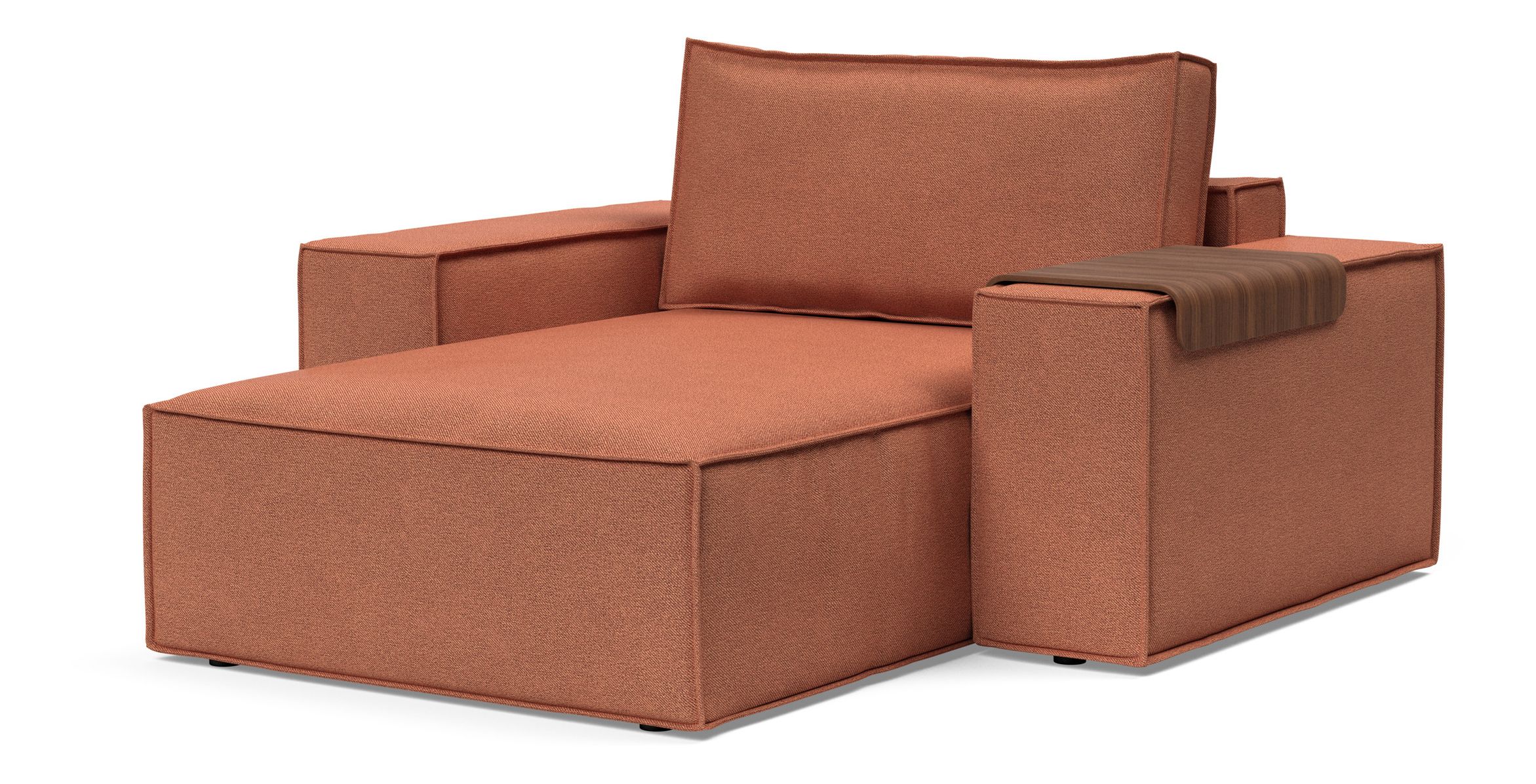 Newilla Storage Lounger Chair w/ Wide Arm Rests