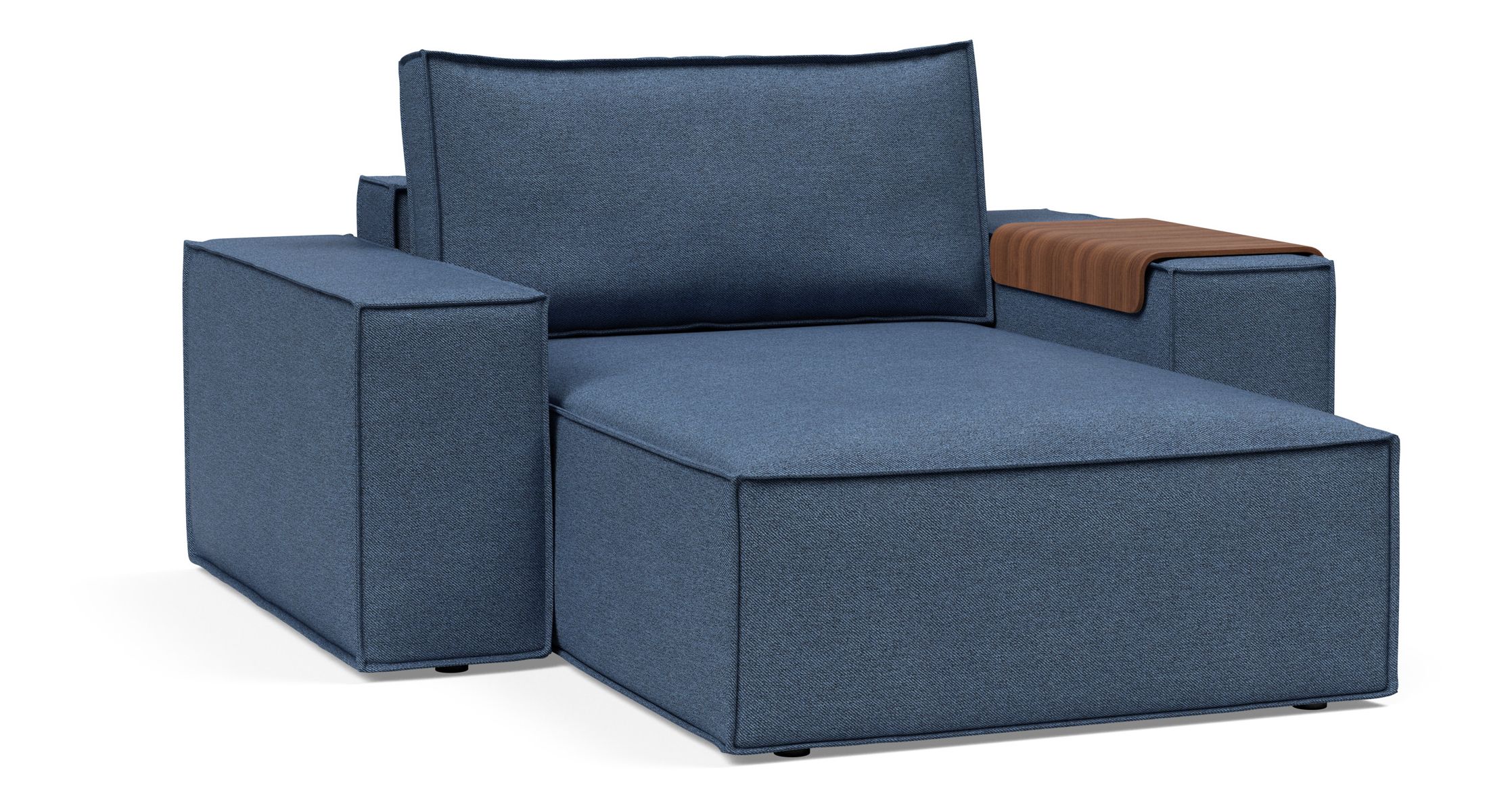Newilla Storage Lounger Chair w/ Wide Arm Rests