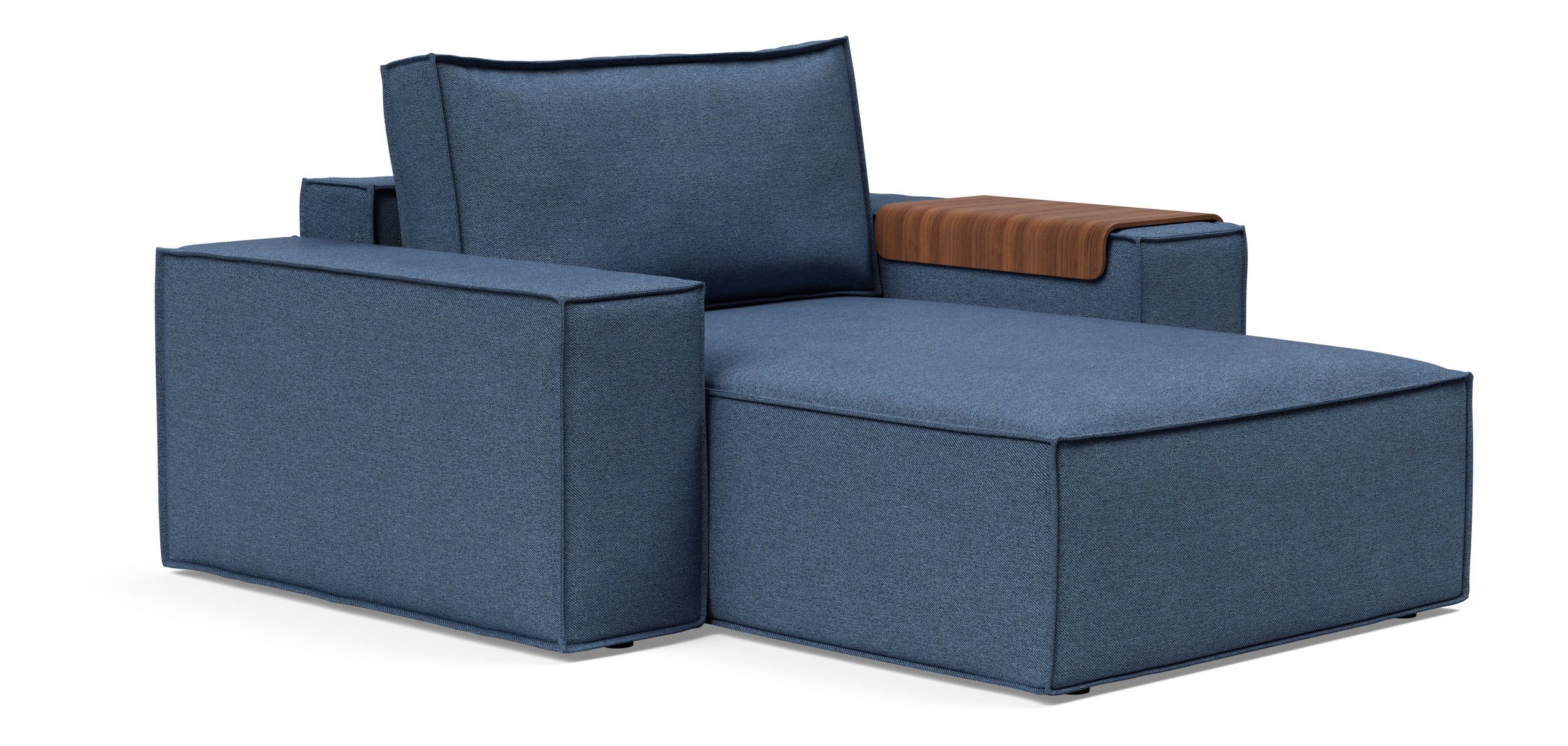 Newilla Storage Lounger Chair w/ Wide Arm Rests