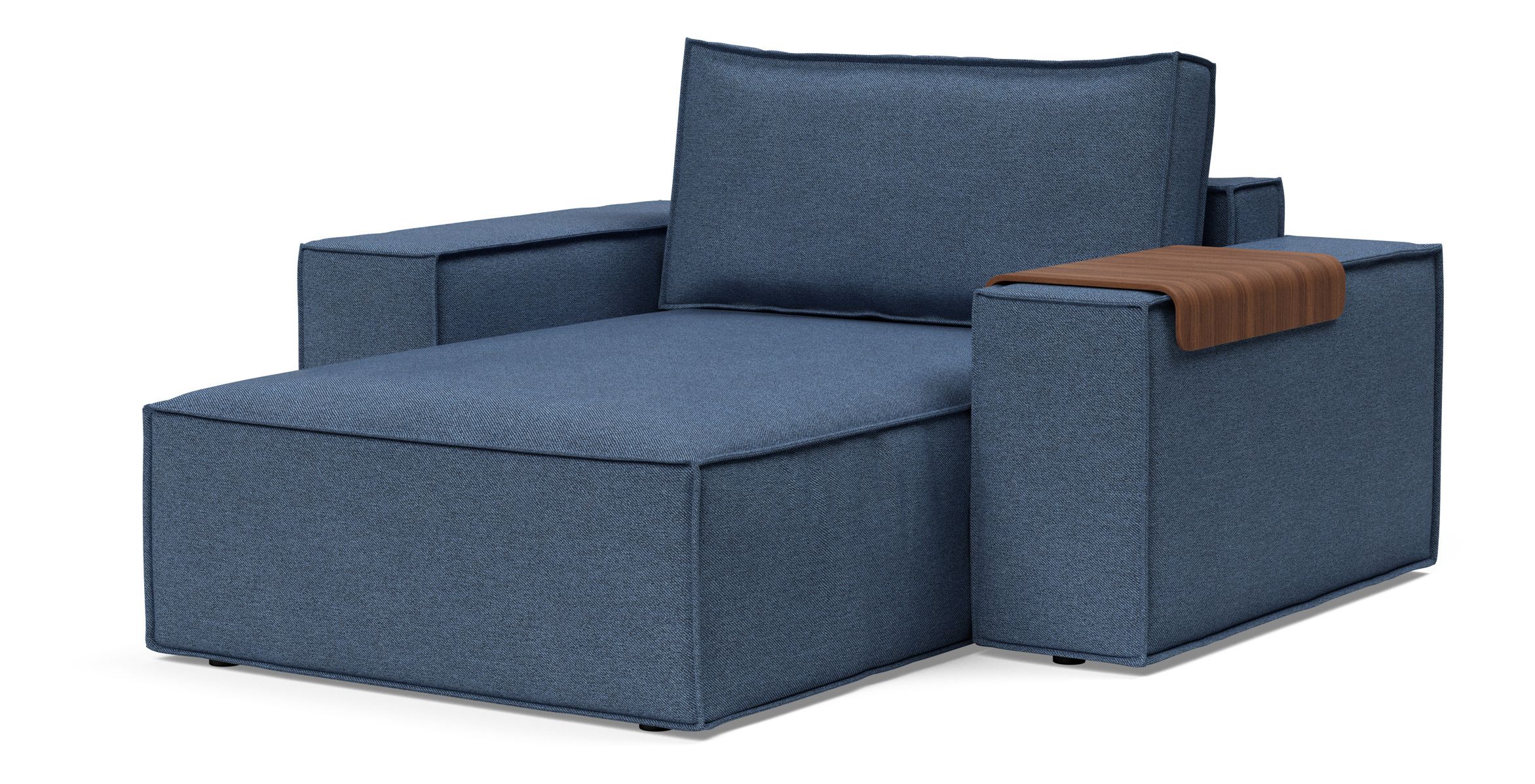 Newilla Storage Lounger Chair w/ Wide Arm Rests