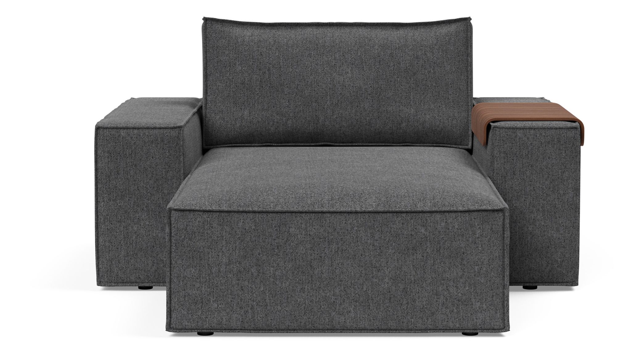 Newilla Storage Lounger Chair w/ Wide Arm Rests