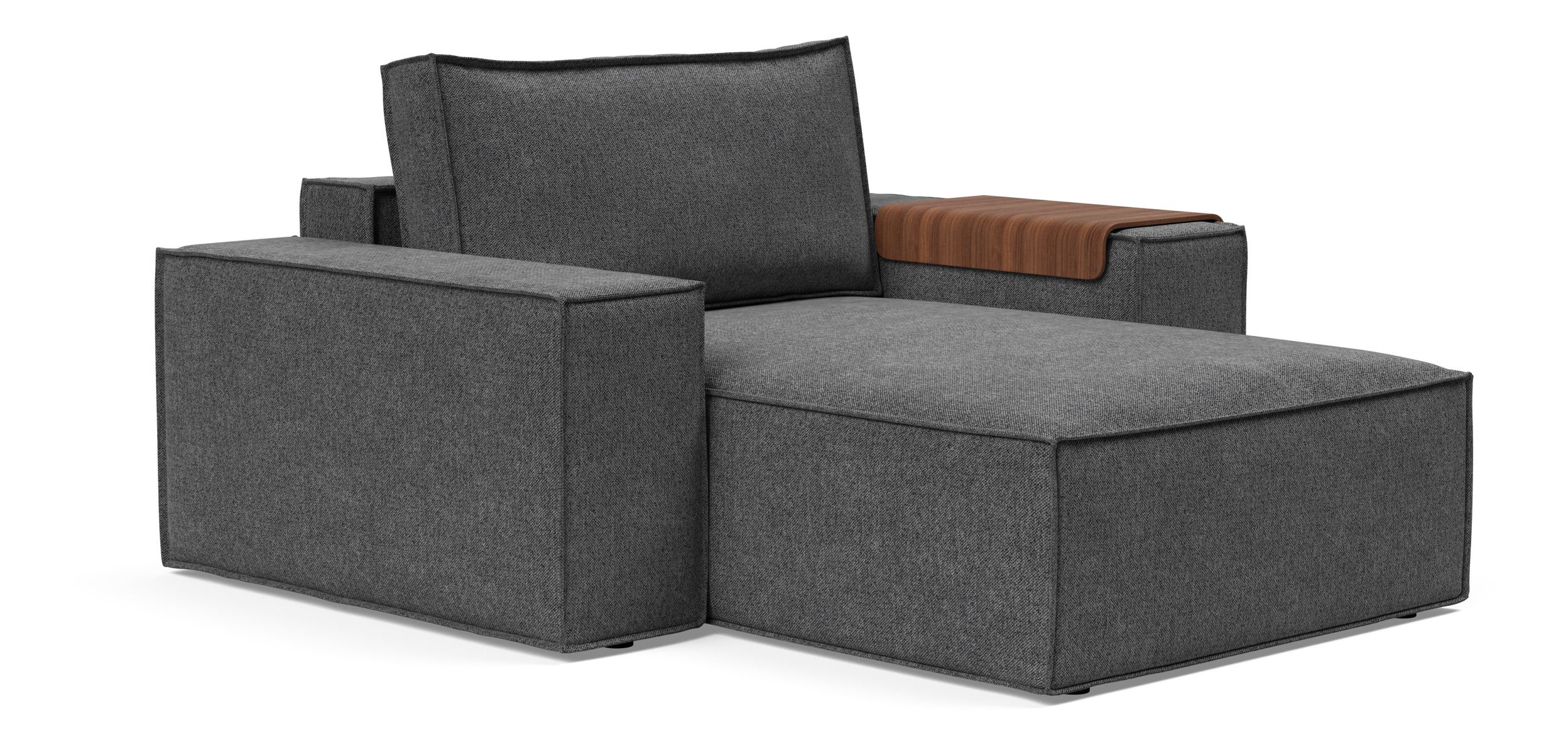 Newilla Storage Lounger Chair w/ Wide Arm Rests
