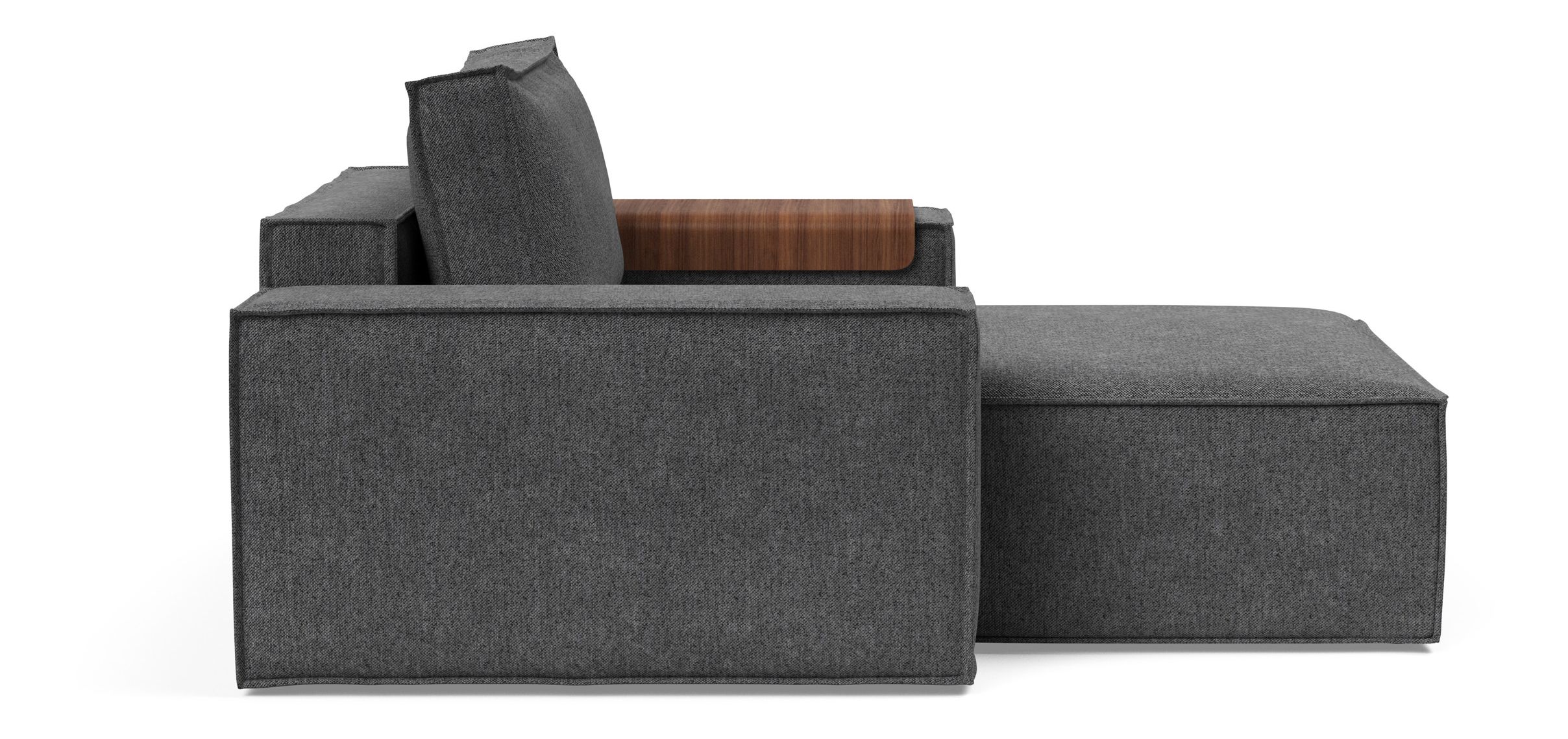 Newilla Storage Lounger Chair w/ Wide Arm Rests