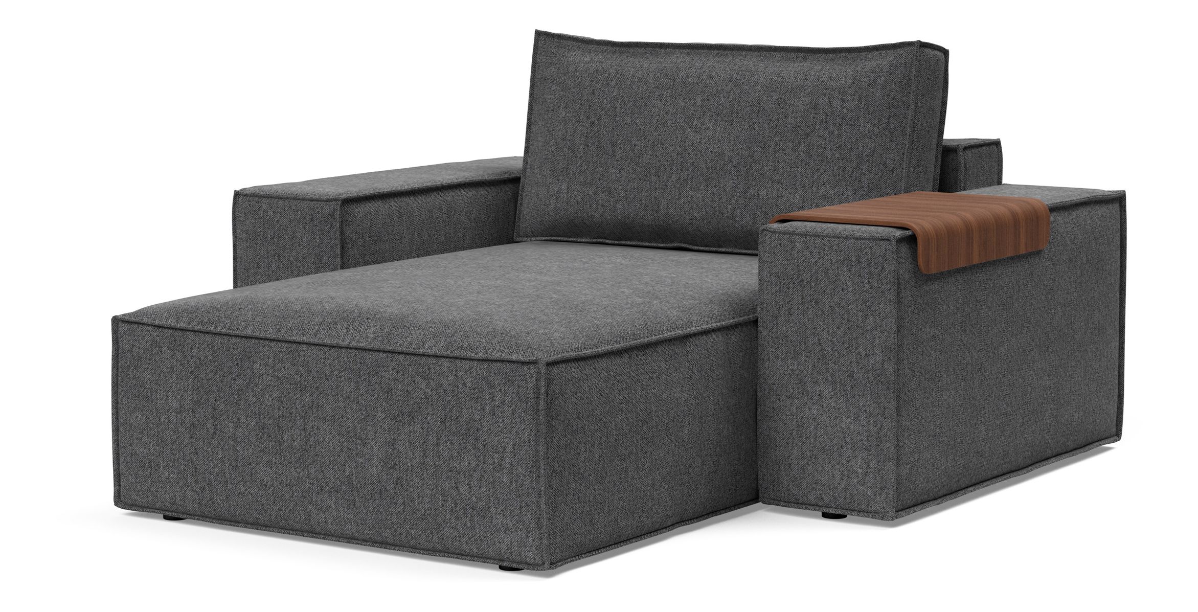 Newilla Storage Lounger Chair w/ Wide Arm Rests
