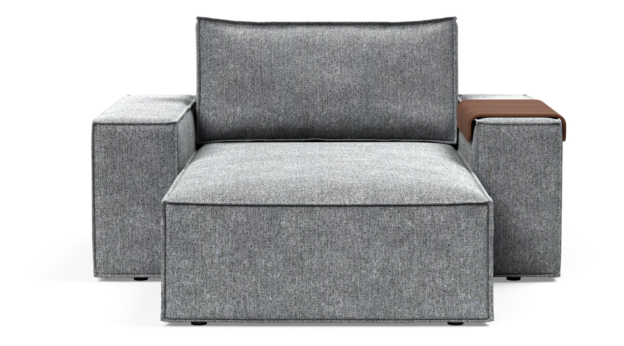 Newilla Storage Lounger Chair w/ Wide Arm Rests