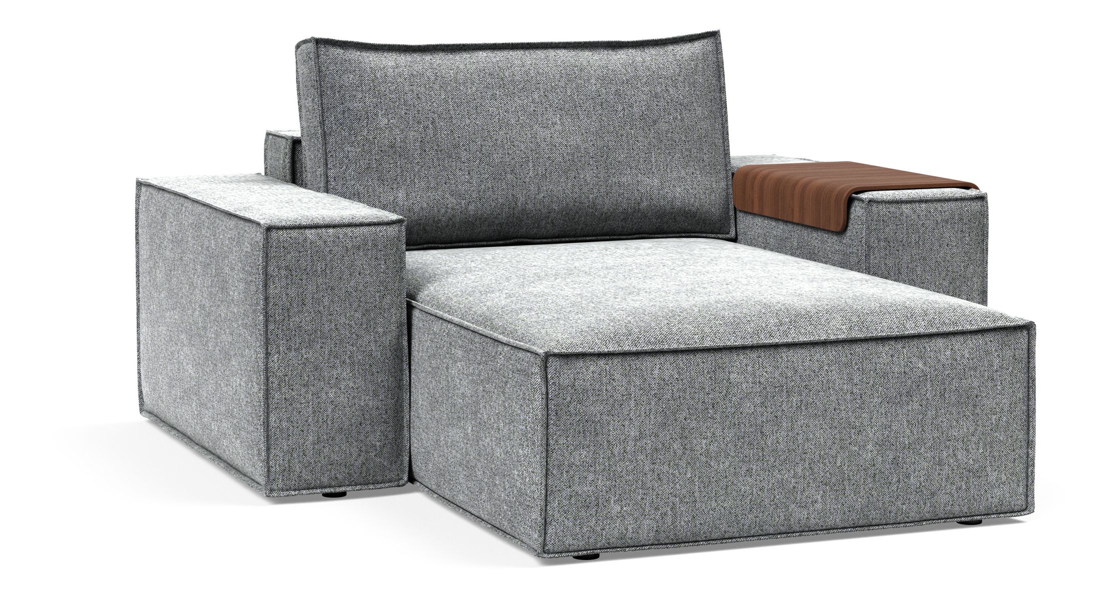 Newilla Storage Lounger Chair w/ Wide Arm Rests