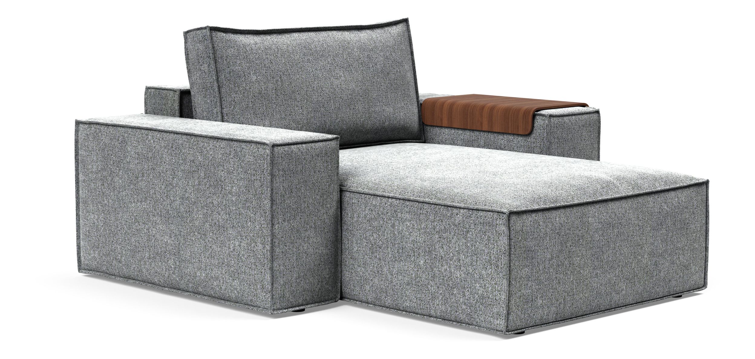 Newilla Storage Lounger Chair w/ Wide Arm Rests