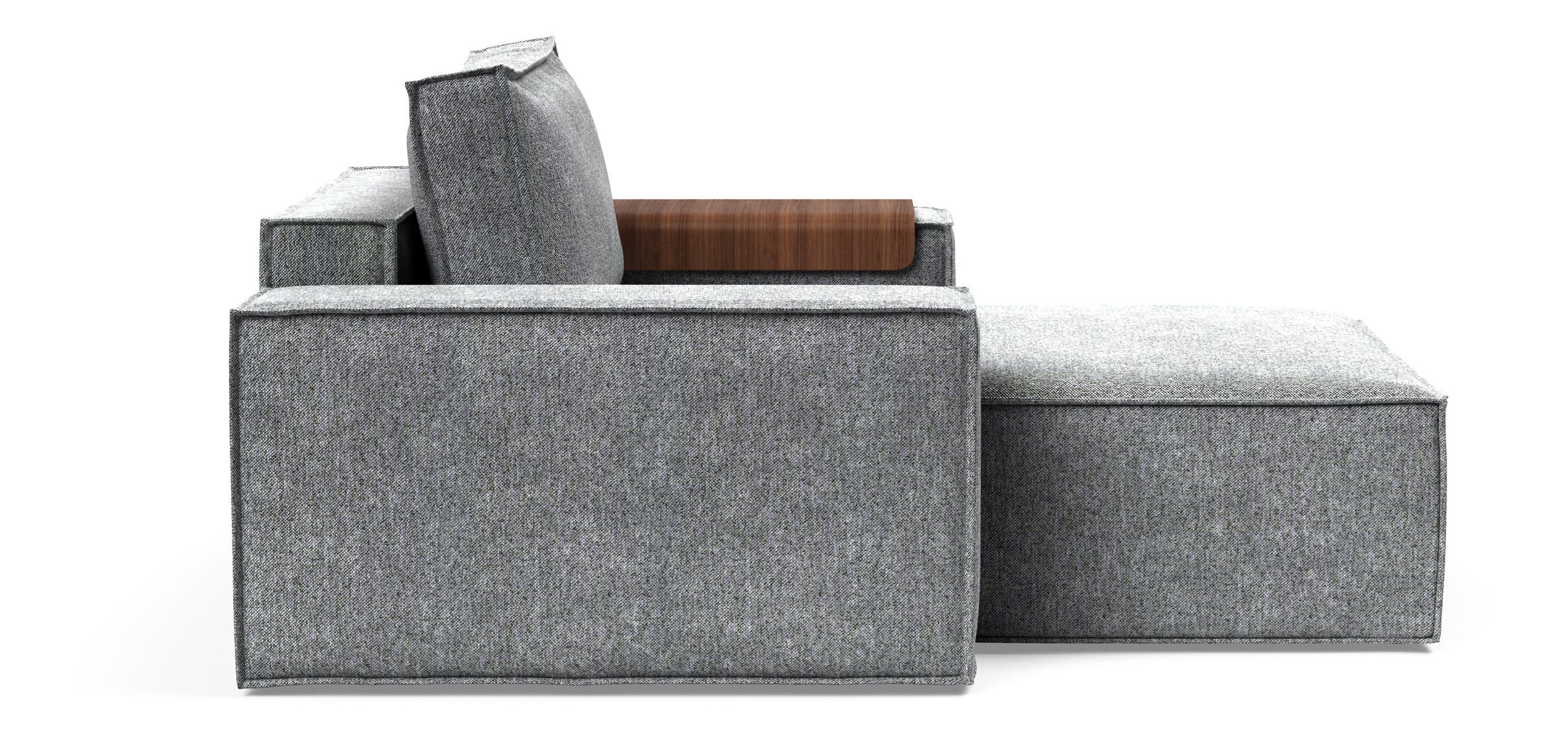 Newilla Storage Lounger Chair w/ Wide Arm Rests
